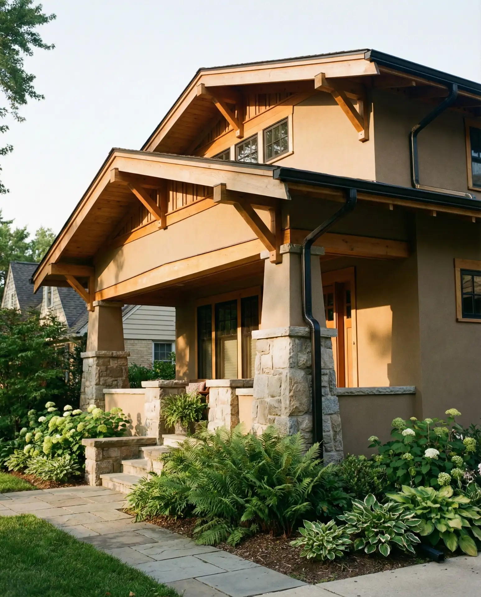Craftsman Revival with Deep Eaves