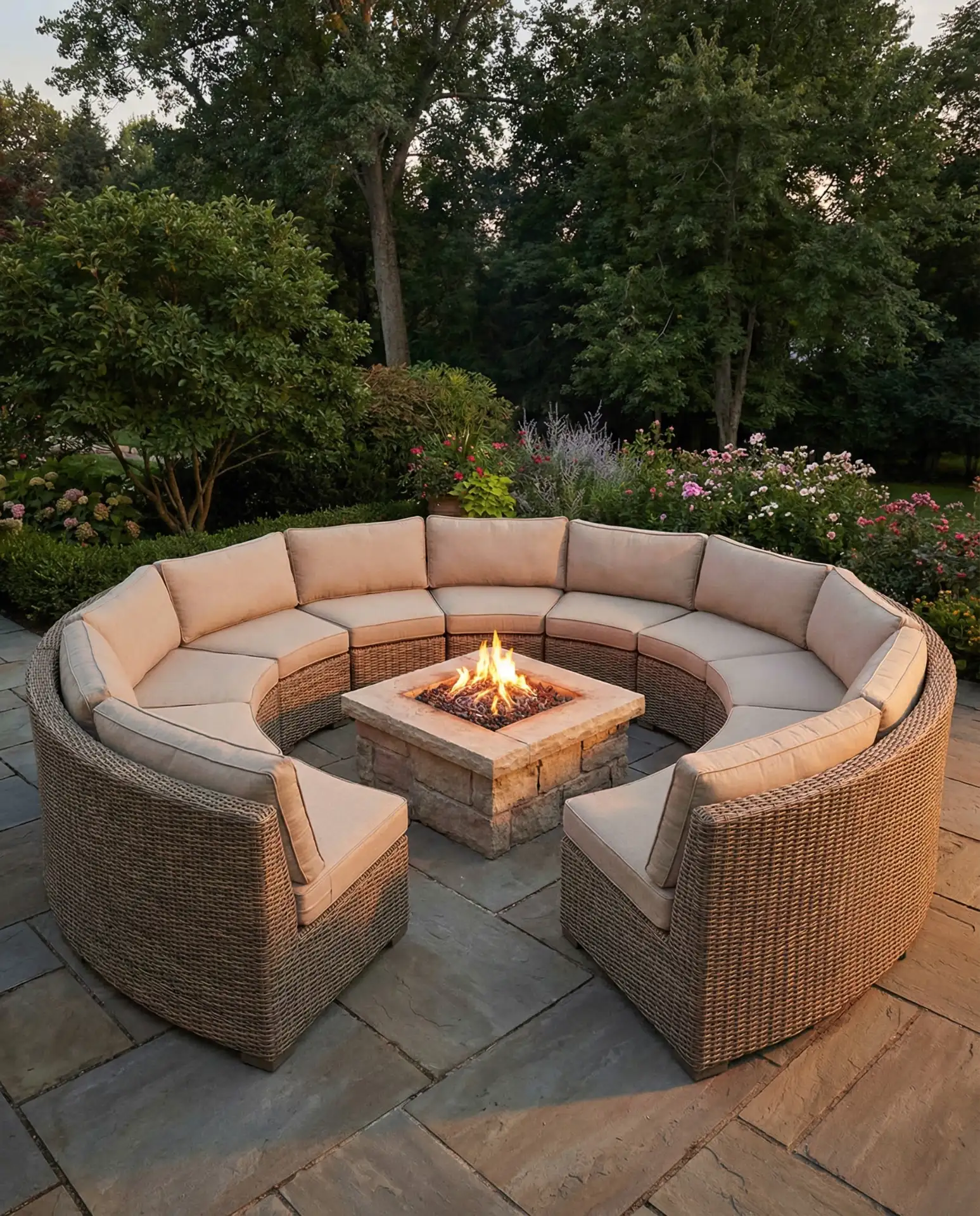 Curved Sectional for Intimate Gatherings 1