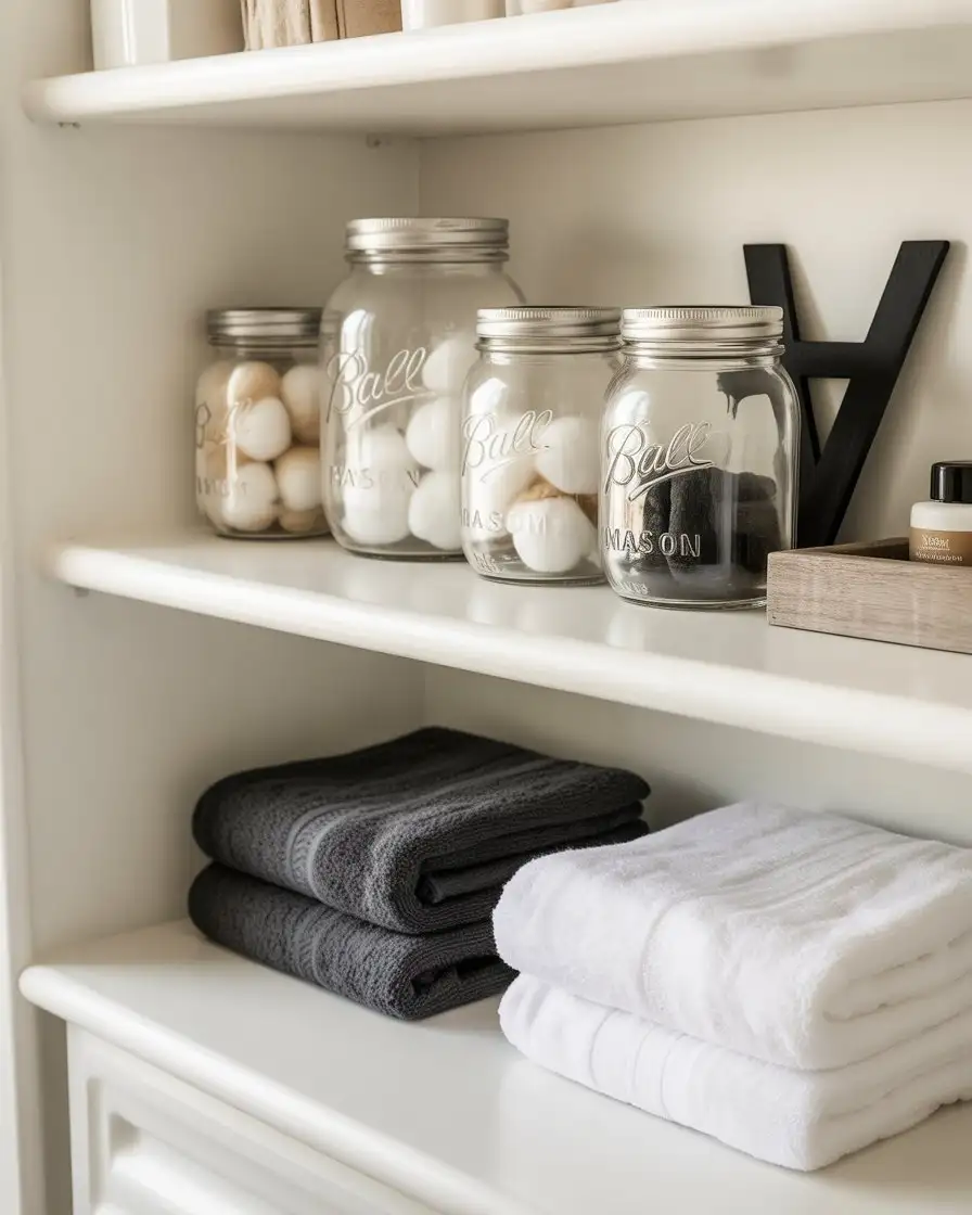 Cute Mason Jar Storage 2