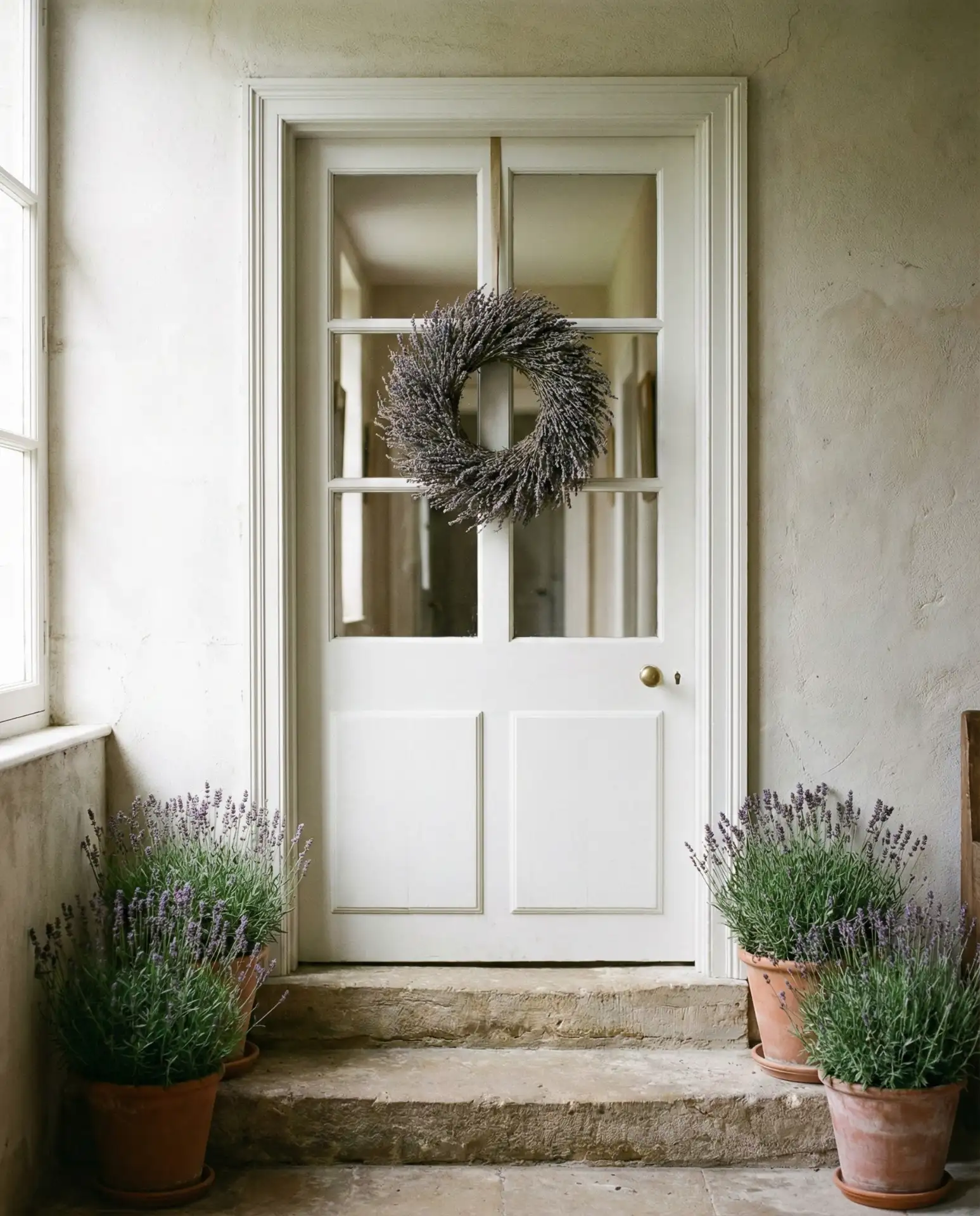 DIY Lavender Wreath for Front Door 2