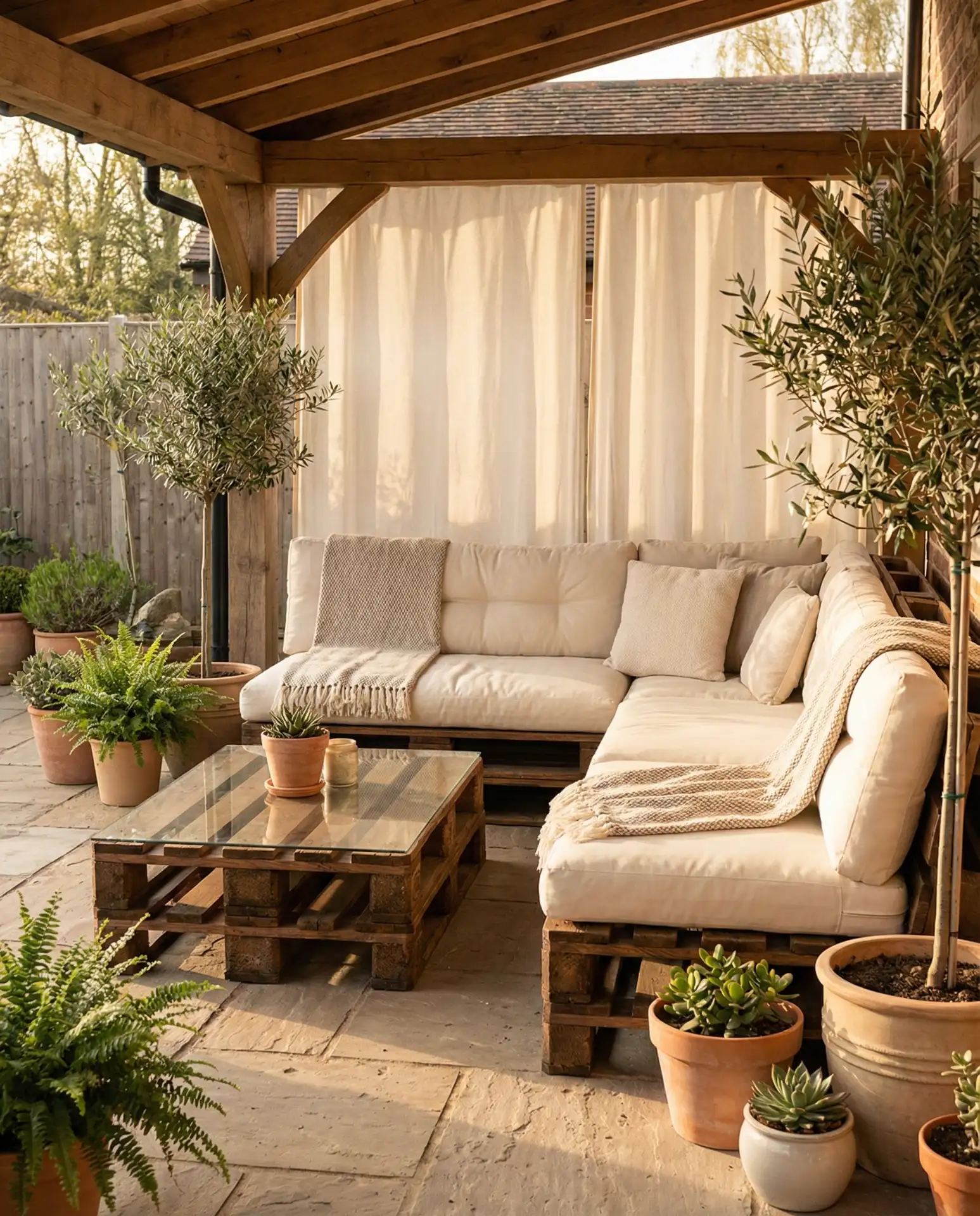 DIY Pallet Furniture for Covered Patios 2