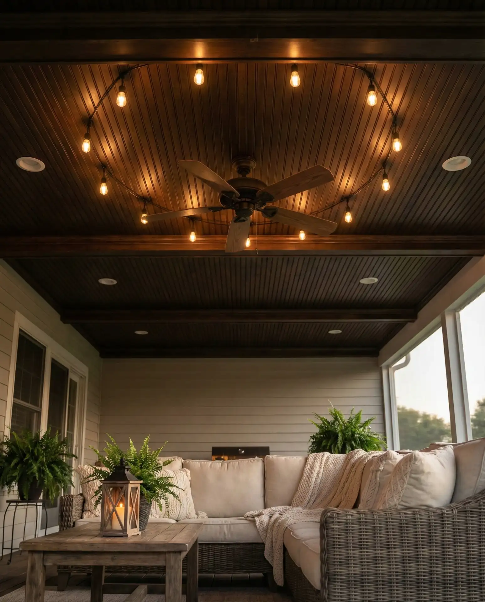 Deck Post Corner Uplighting 2