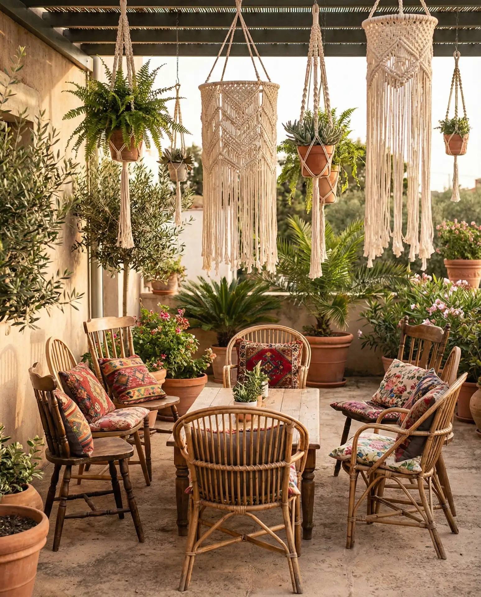 Decor-Forward Boho-Dining Setup 2