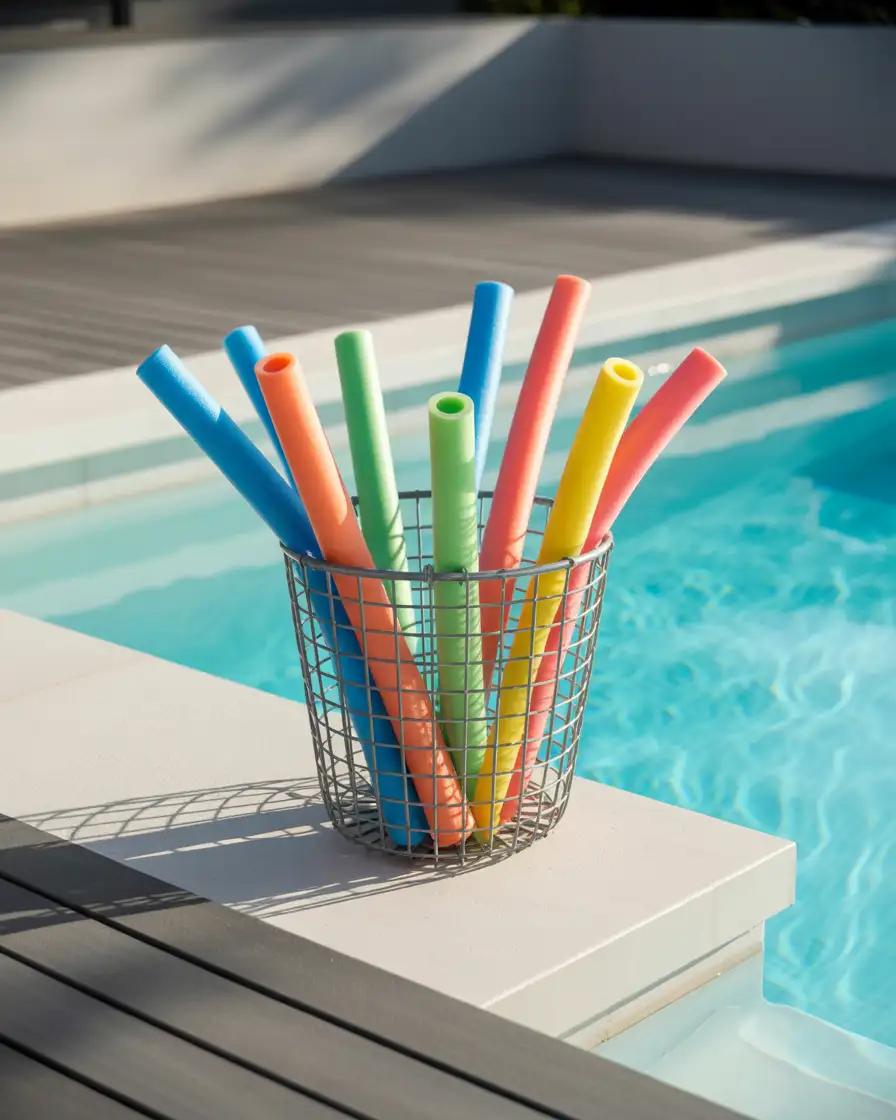 Decorative Pool Noodle Storage Solutions 2
