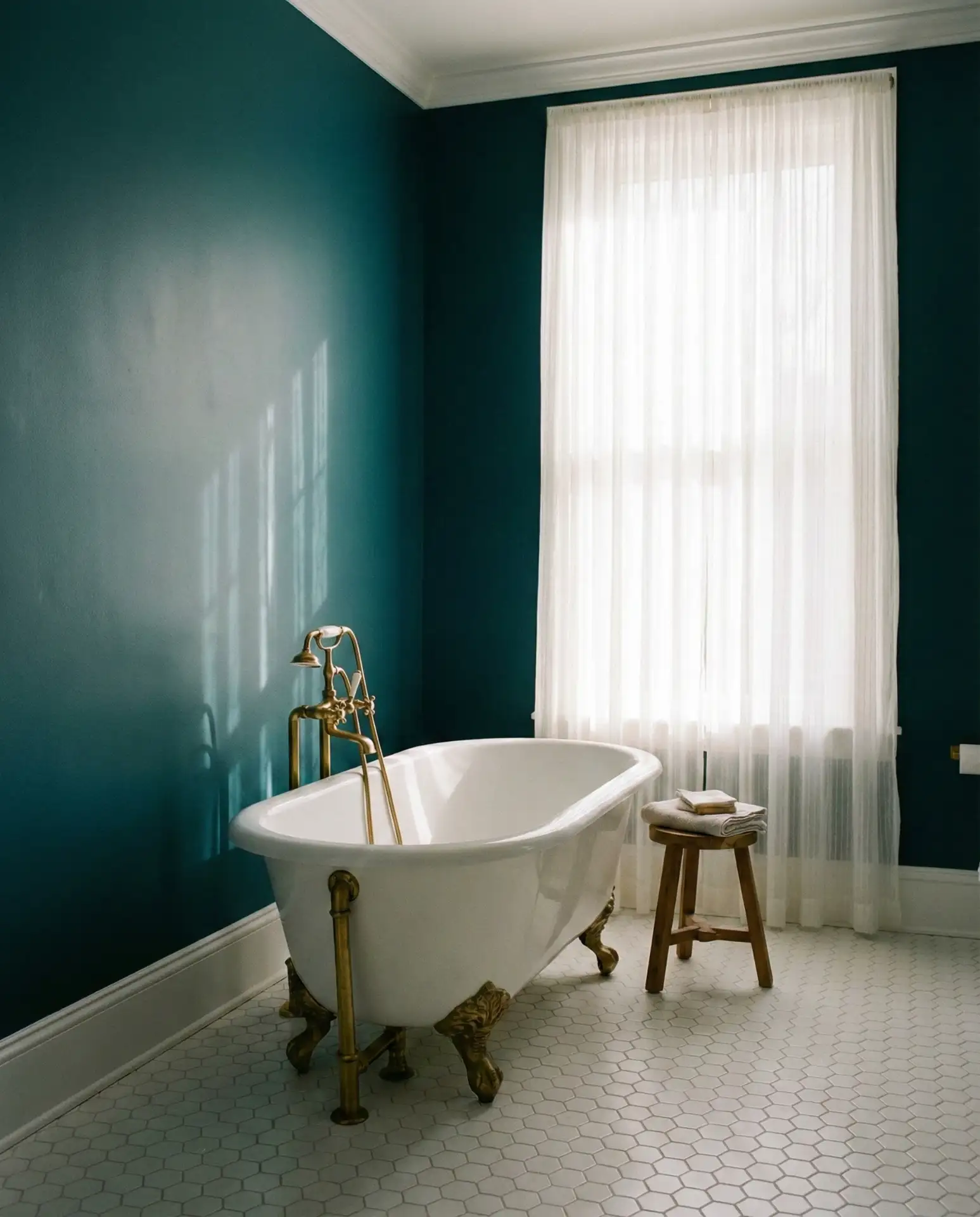 Deep Teal with White Trim 2