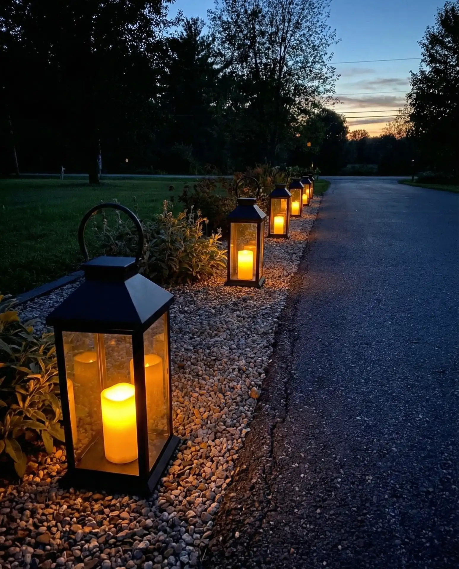 Dollar Tree Lantern Pathway Lights 1