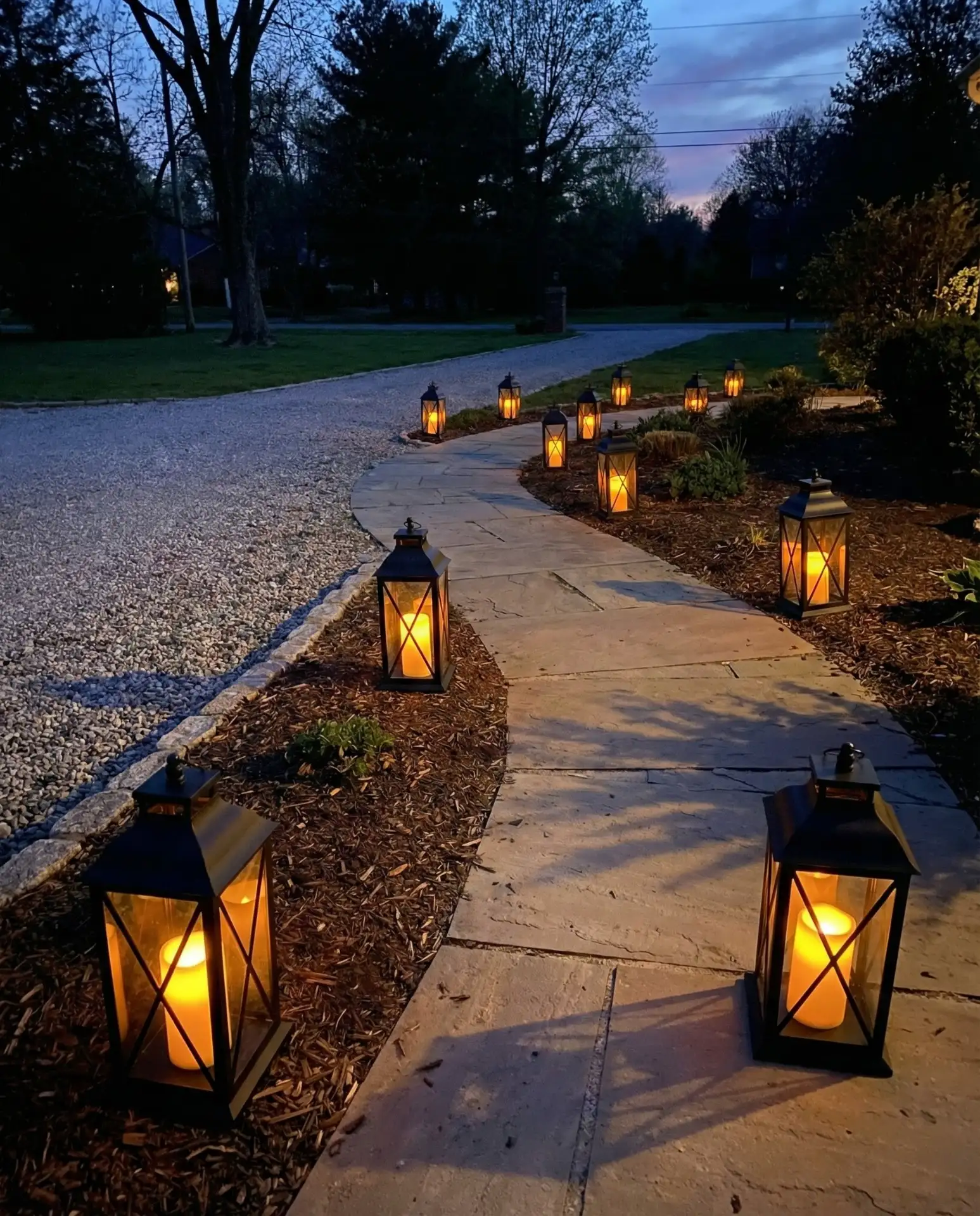 Dollar Tree Lantern Pathway Lights 2