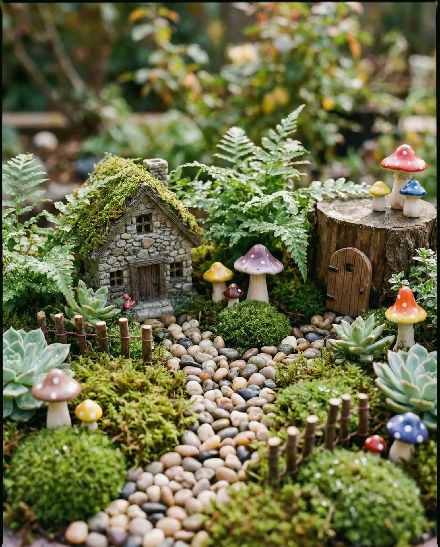 Fairy Garden Miniature Village Scene 2