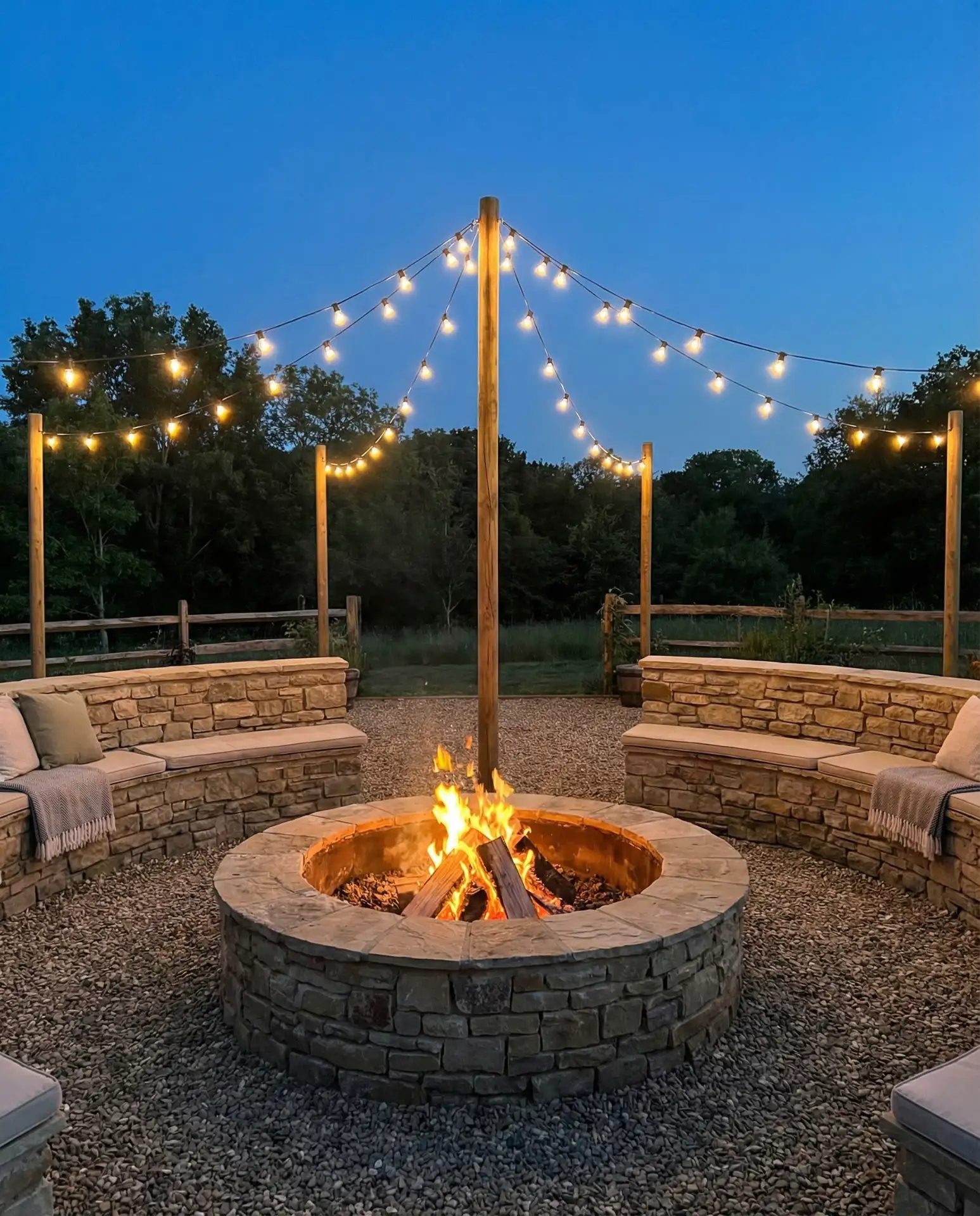 Fire Pit Circle Overhead Canopy 1