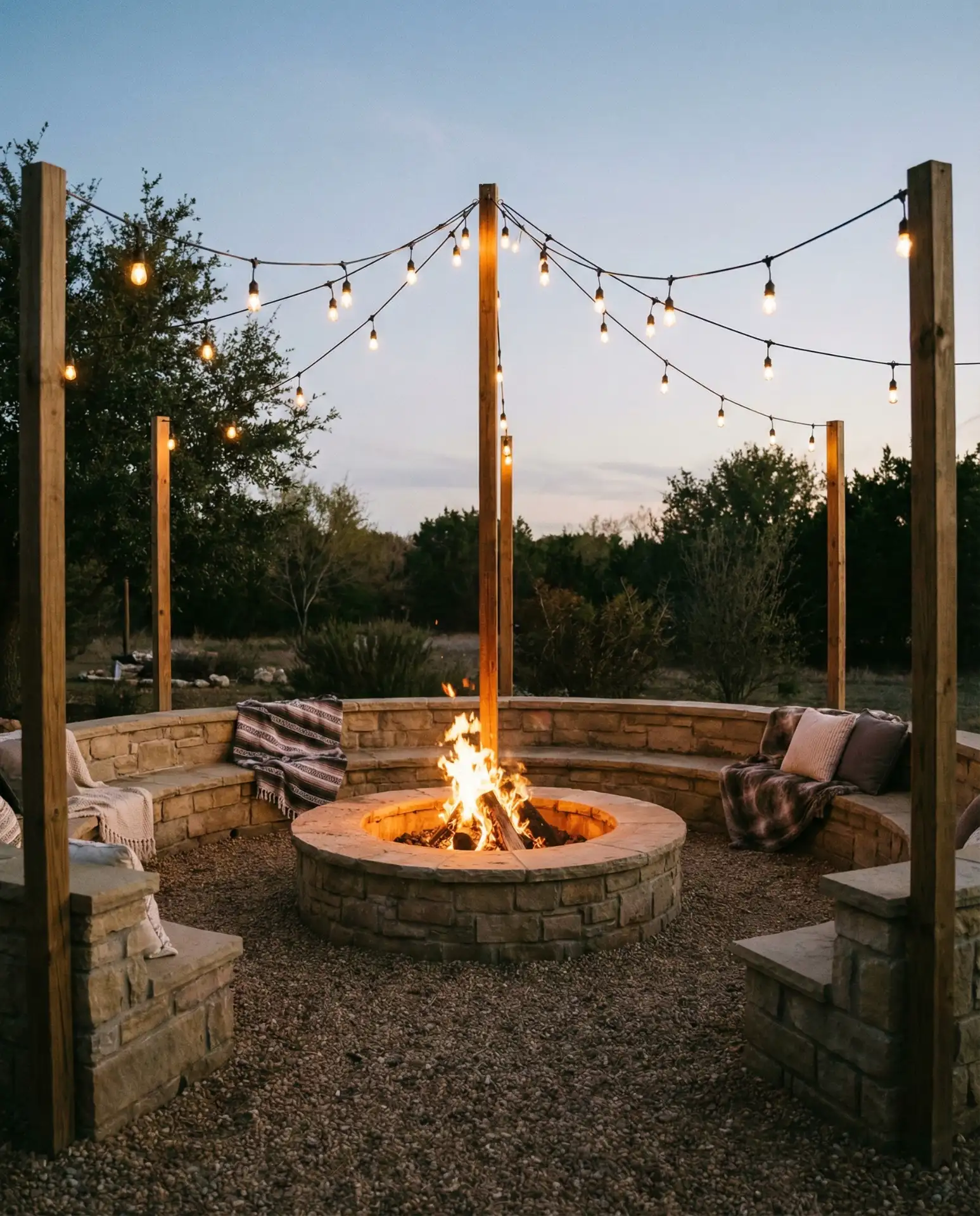 Fire Pit Circle Overhead Canopy 2