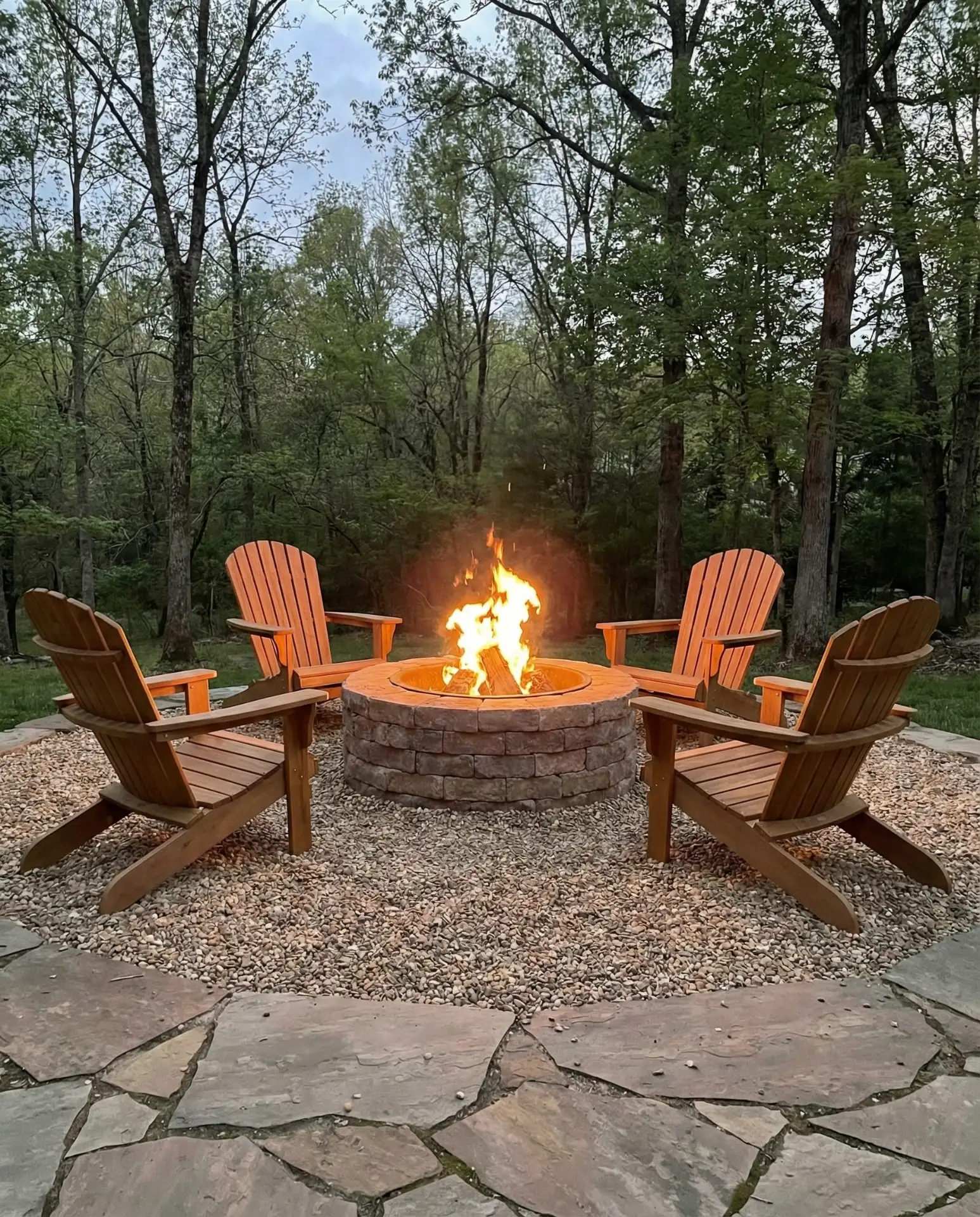 Fire Pit Circle with Gravel Surround 1