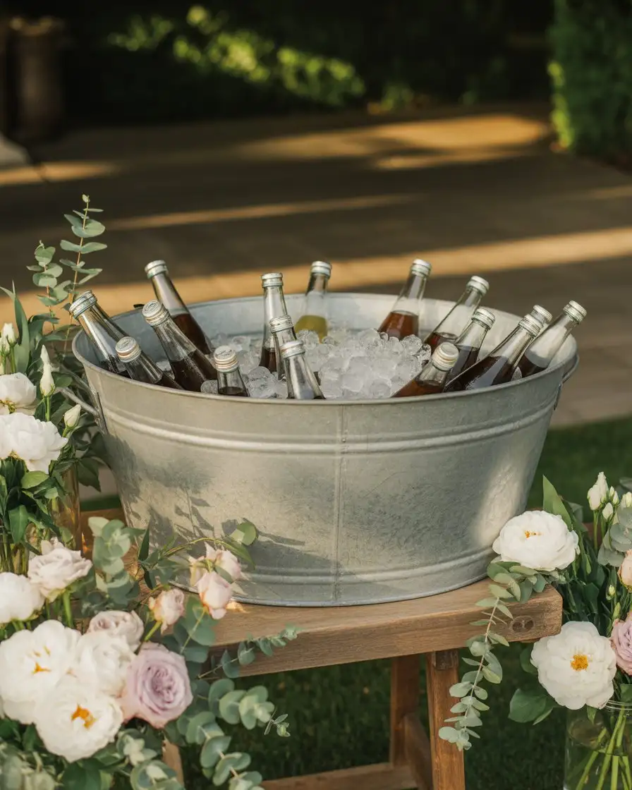 Floral Ice Bucket Display 1