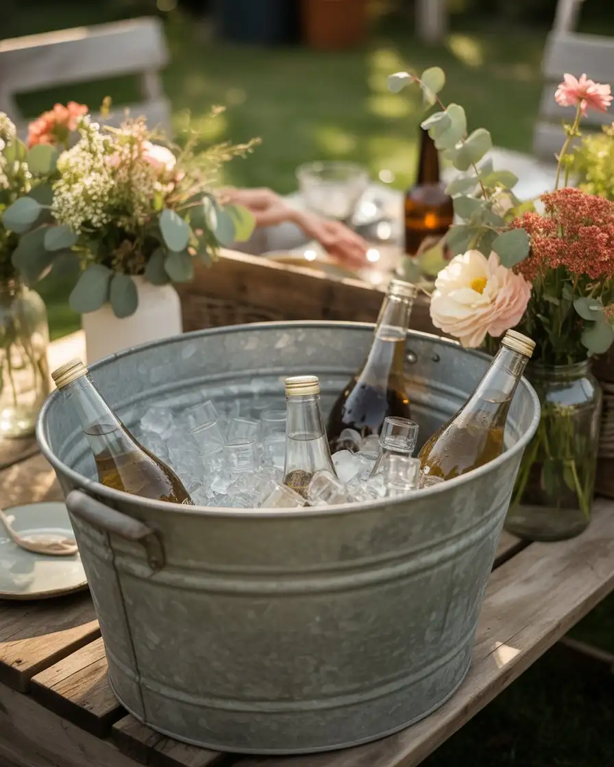 Floral Ice Bucket Display 2