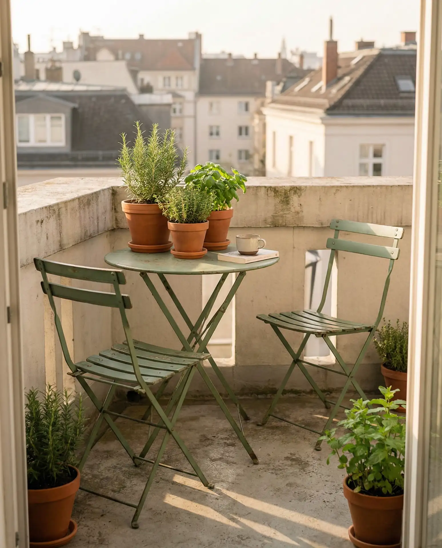 Folding Bistro Table for Small Spaces
