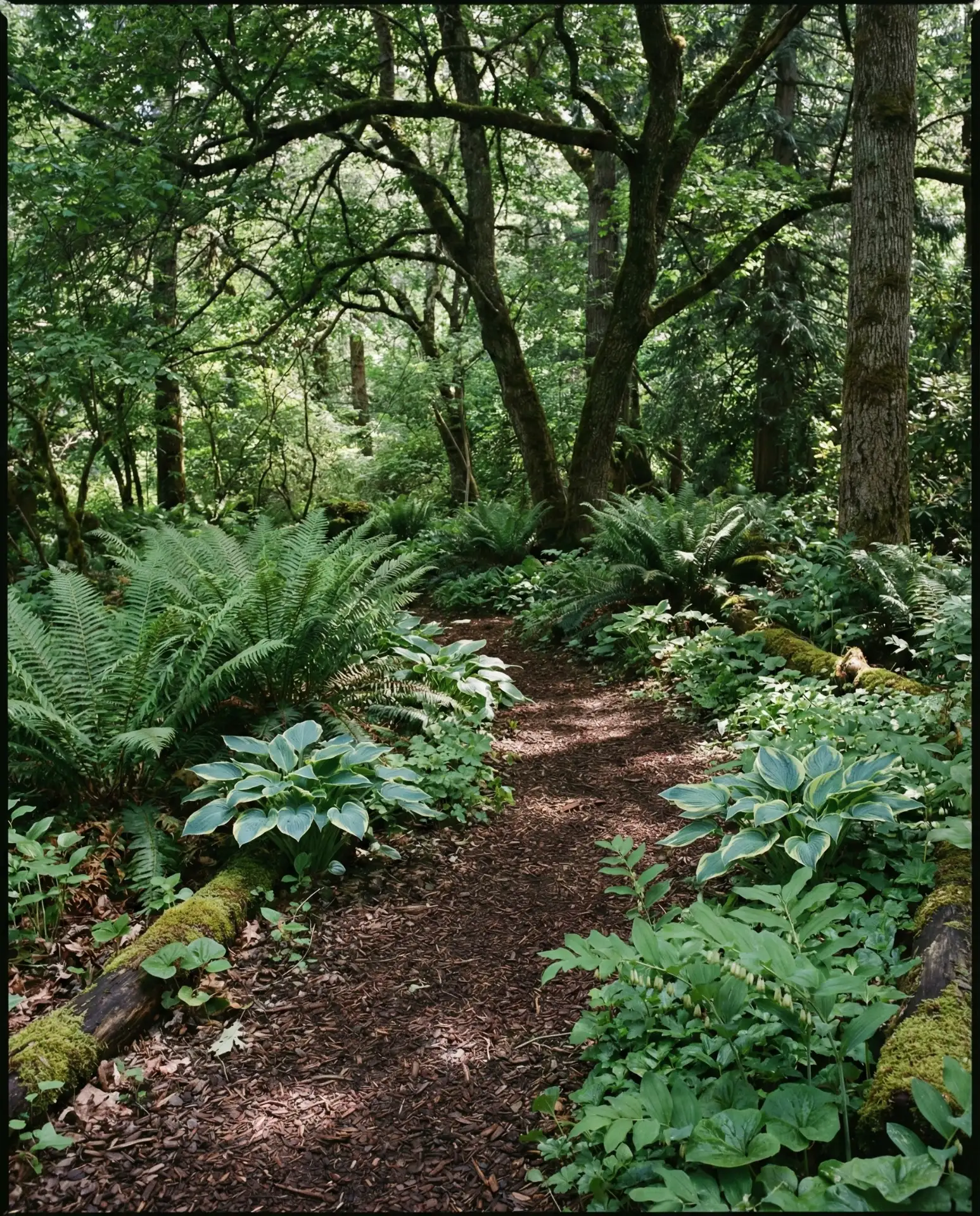 Forest Edge Shade Garden with Ferns 1