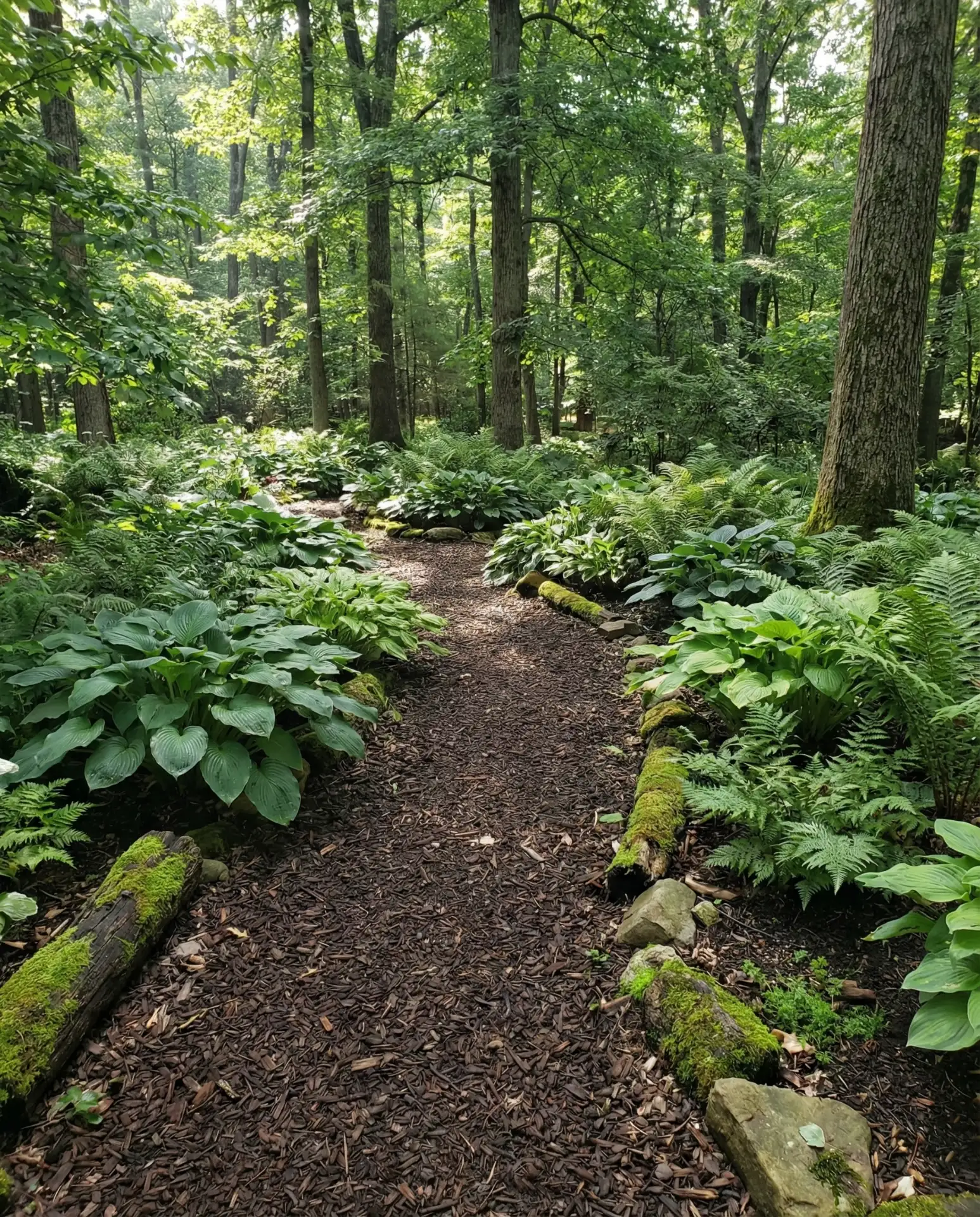 Forest Edge Shade Garden with Ferns 2