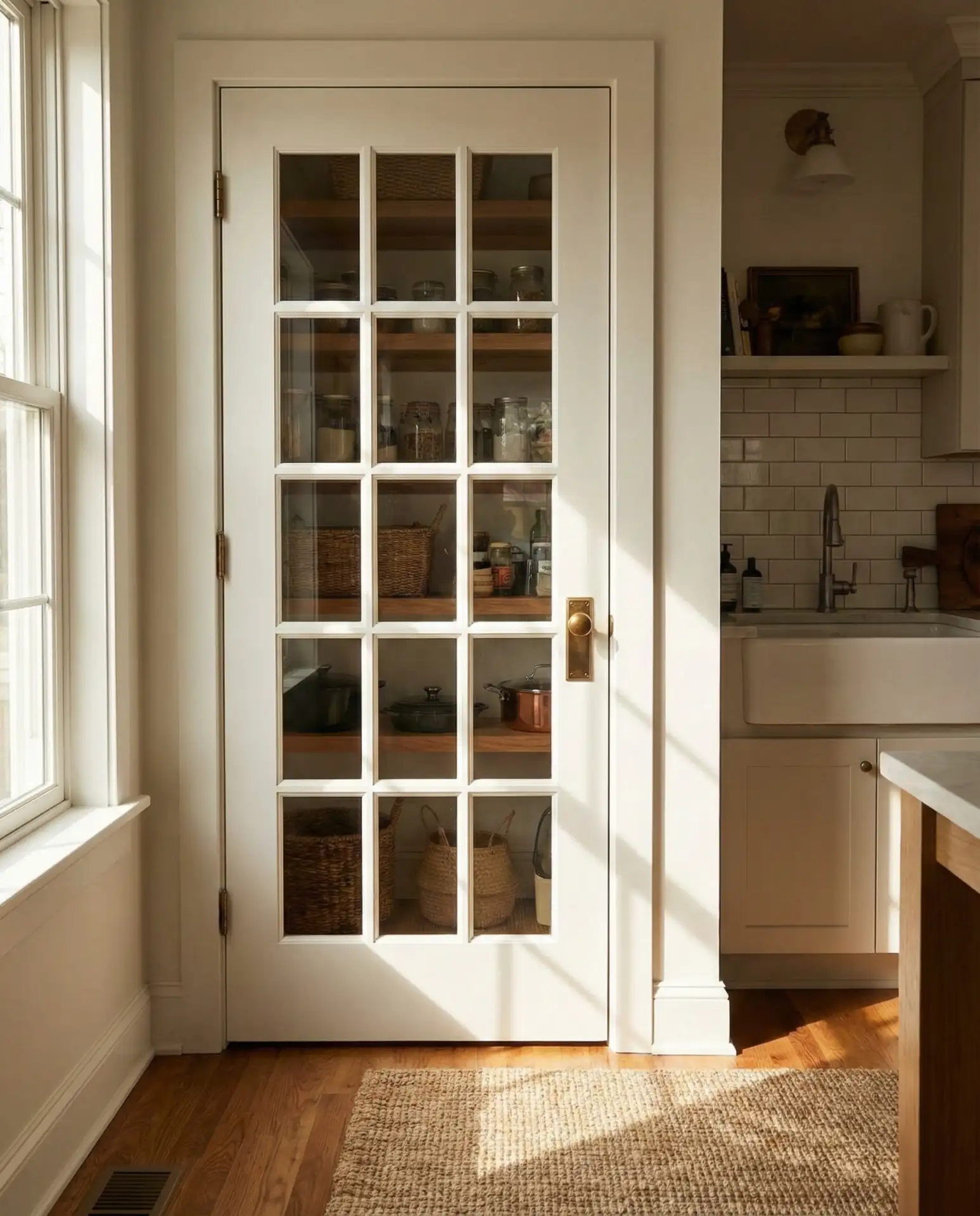 French Pantry Door with Divided Lights 1