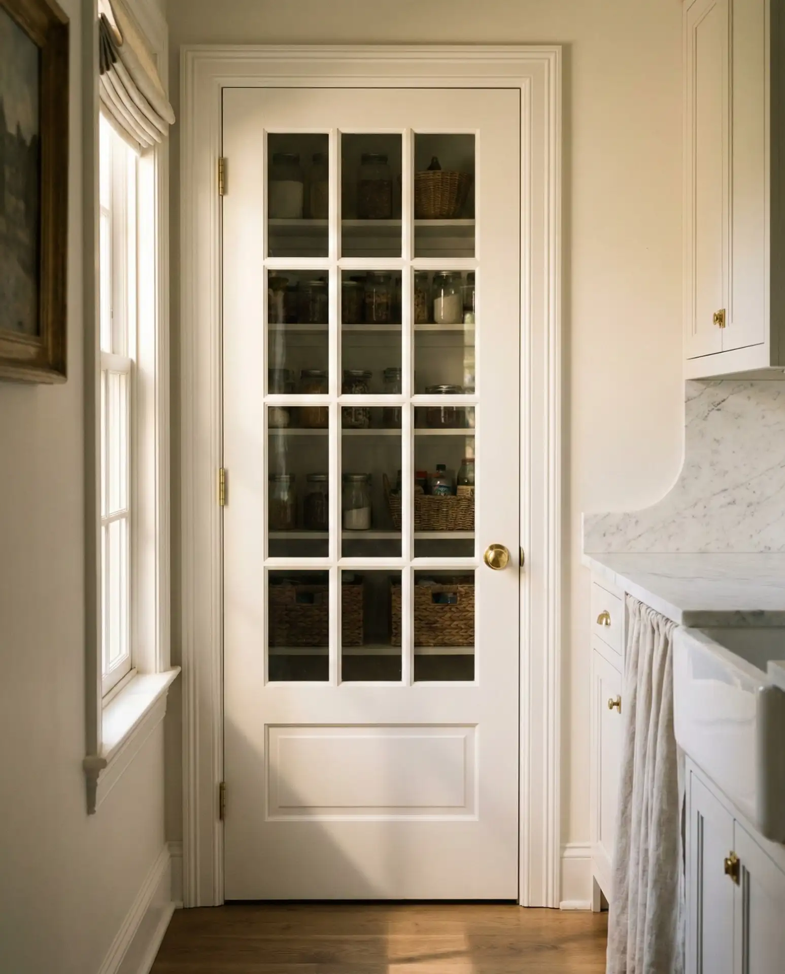 French Pantry Door with Divided Lights 2