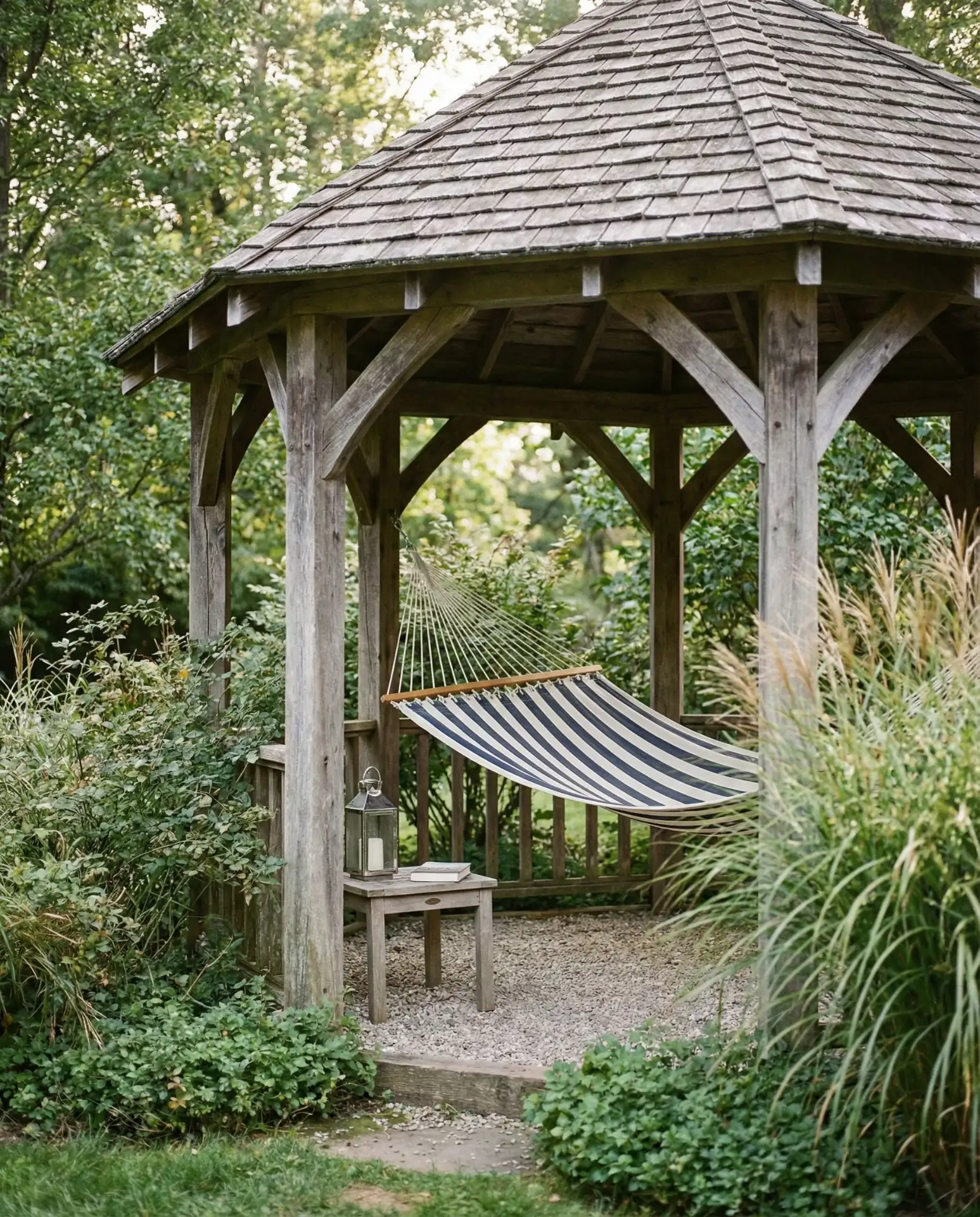 Gazebo with Hammock for Casual Lounging 1
