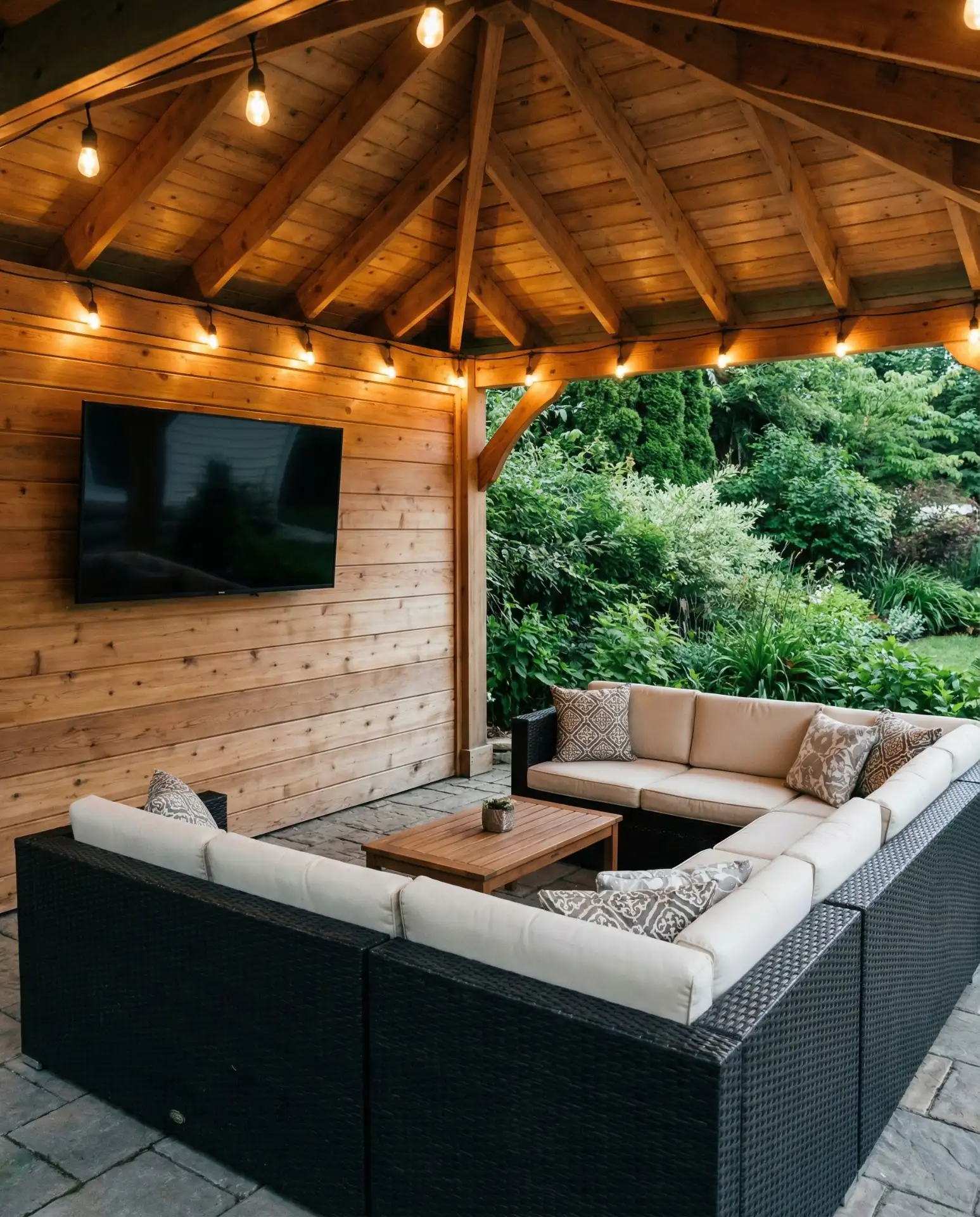 Gazebo with Outdoor TV Lounge 2
