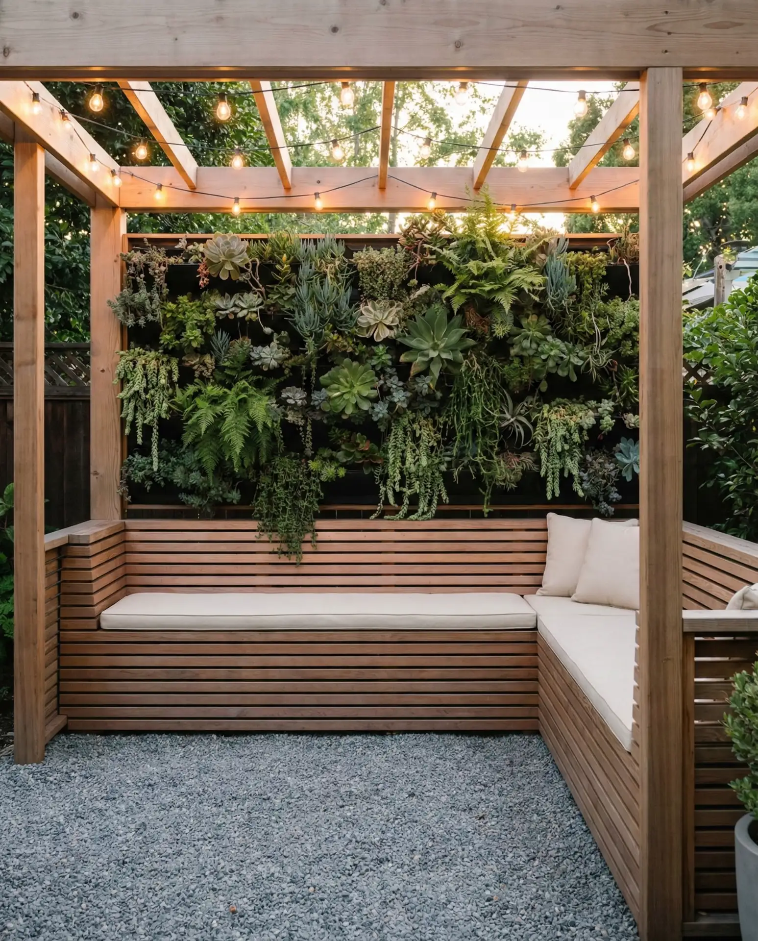Gazebo with Vertical Garden Walls 1