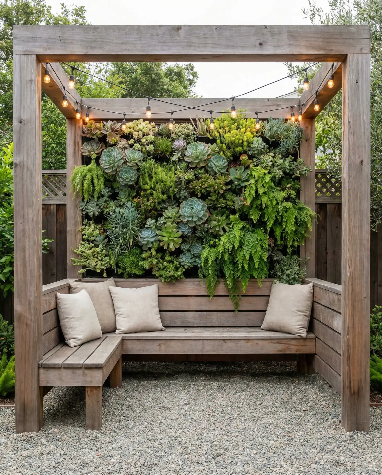 Gazebo with Vertical Garden Walls 2