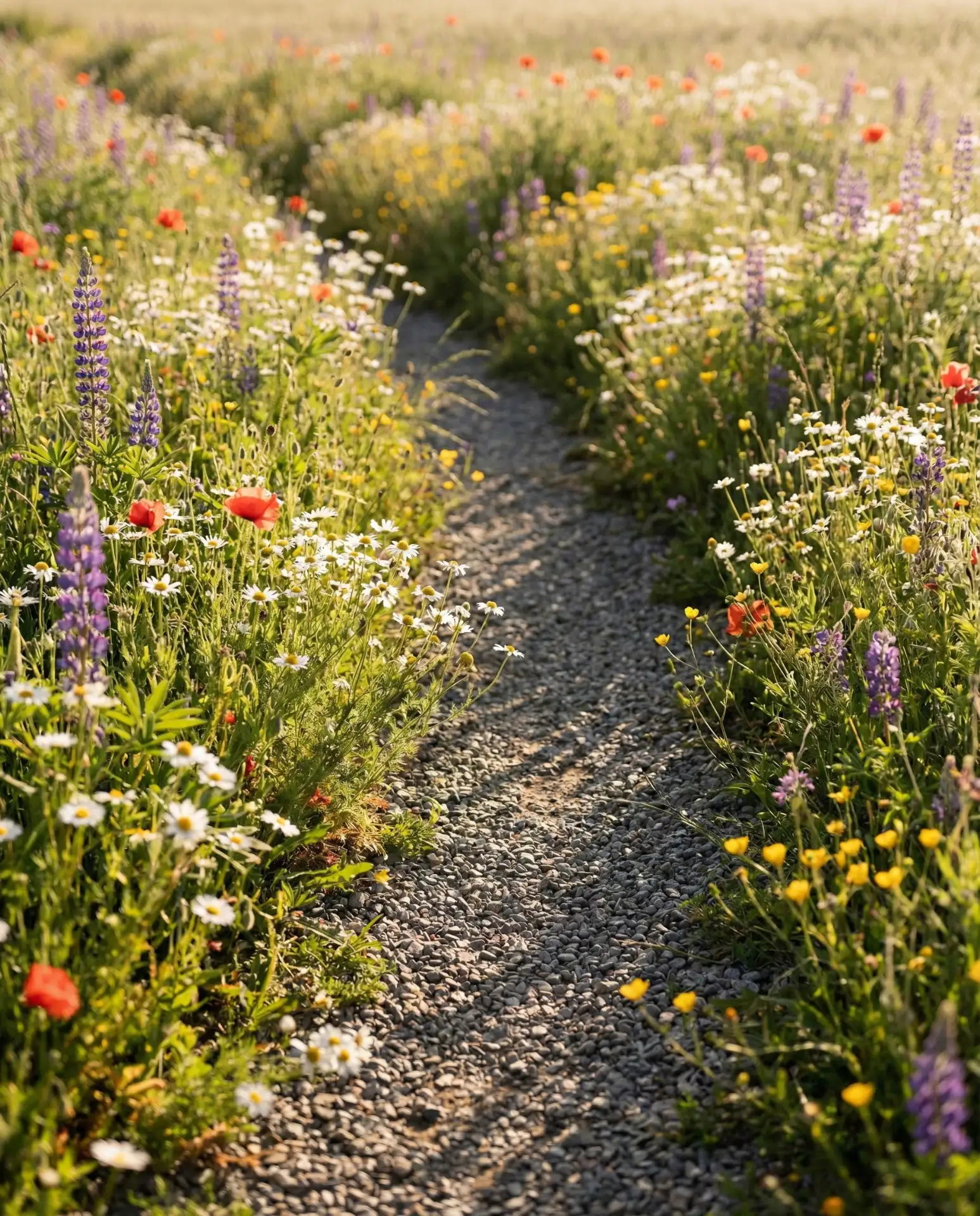 Gravel Pathways Through Wildflower Meadows 2