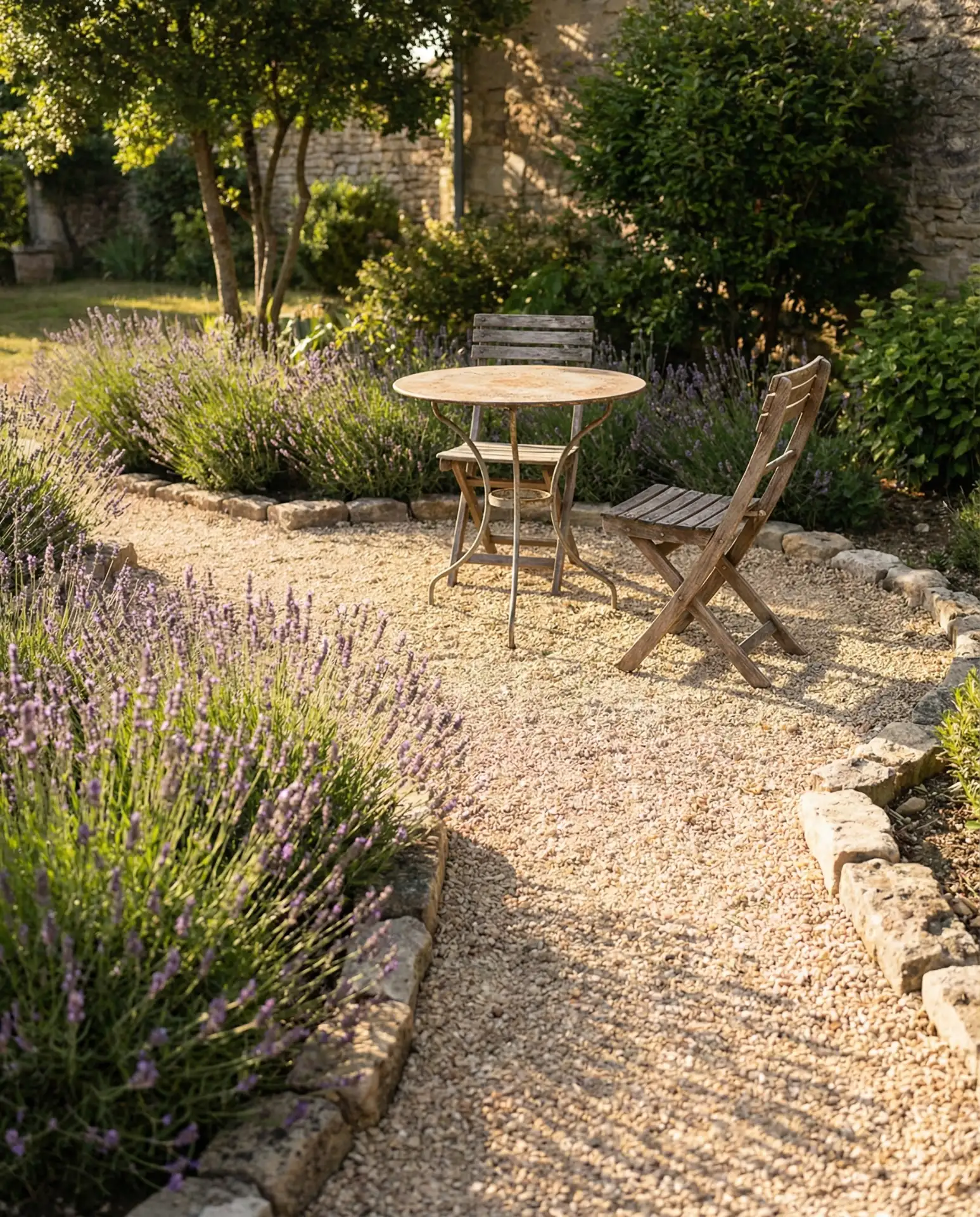 Gravel Patio with Bistro Seating 1