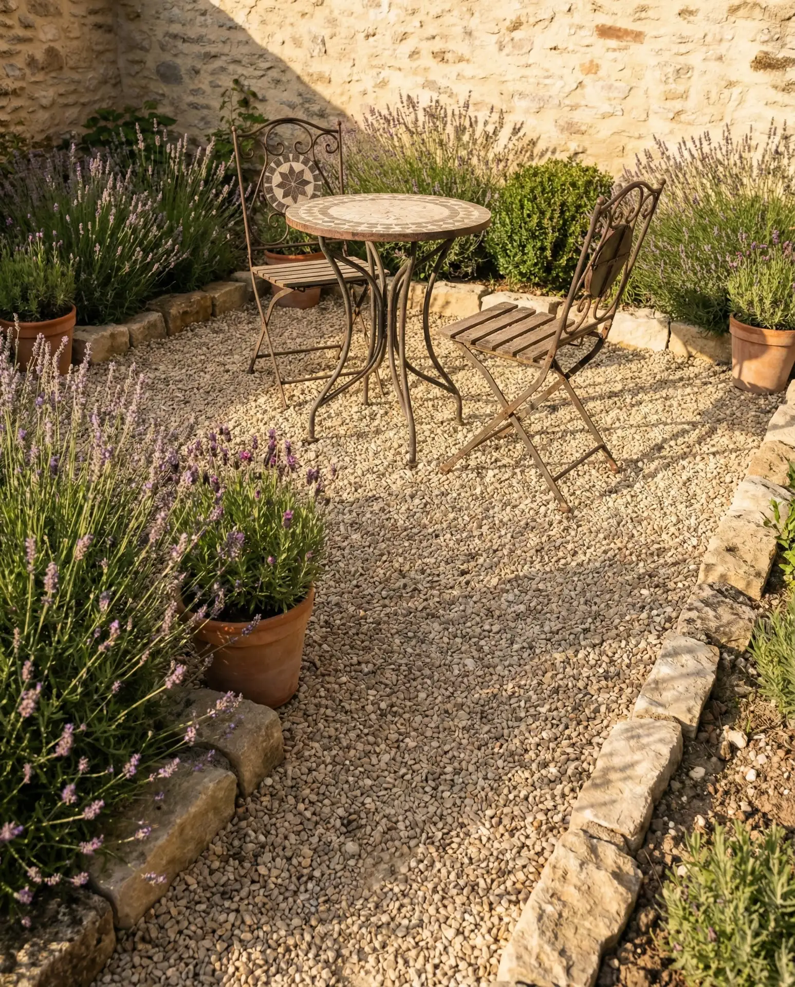 Gravel Patio with Bistro Seating 2