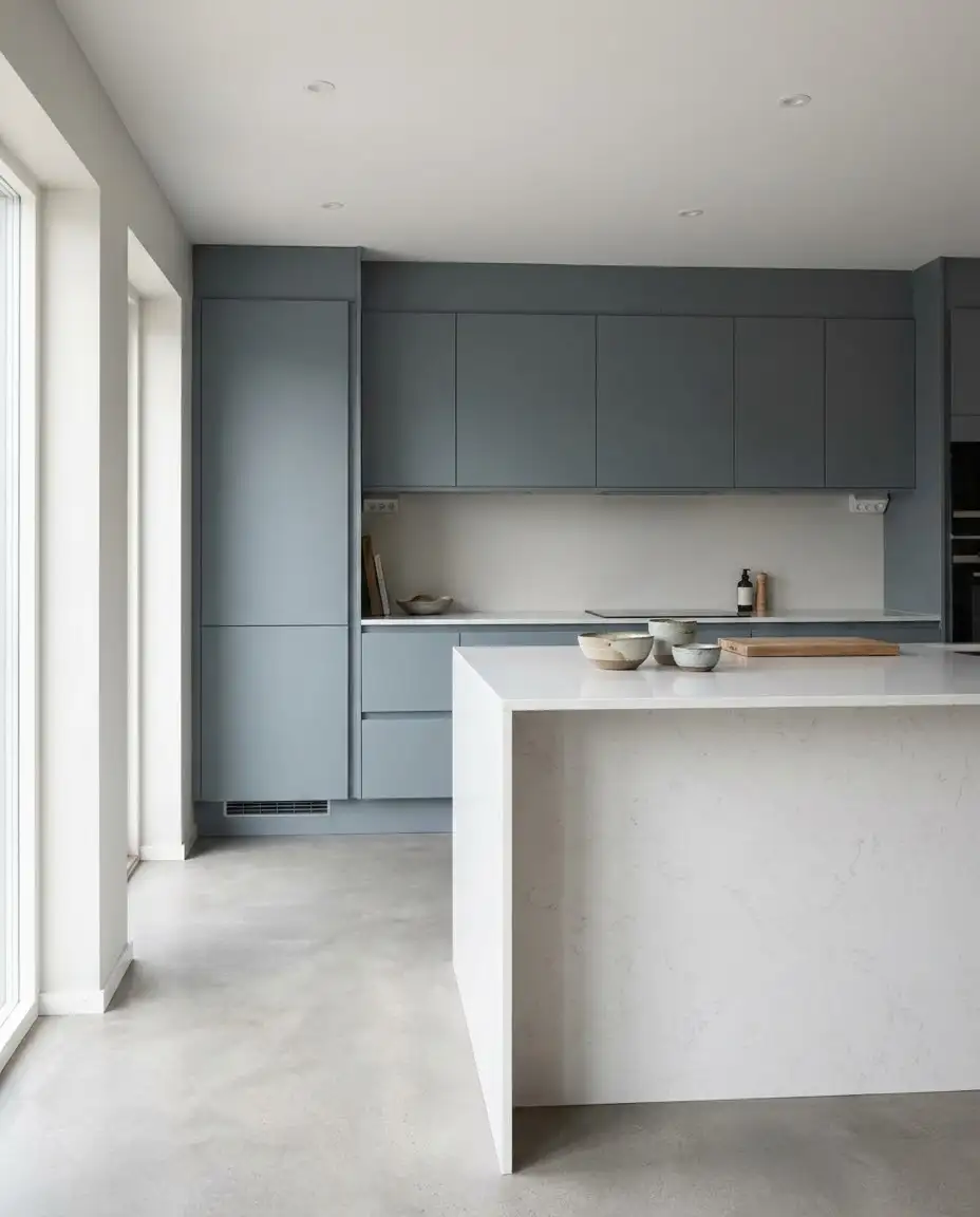 Grey-Blue Minimalist Cabinets 2