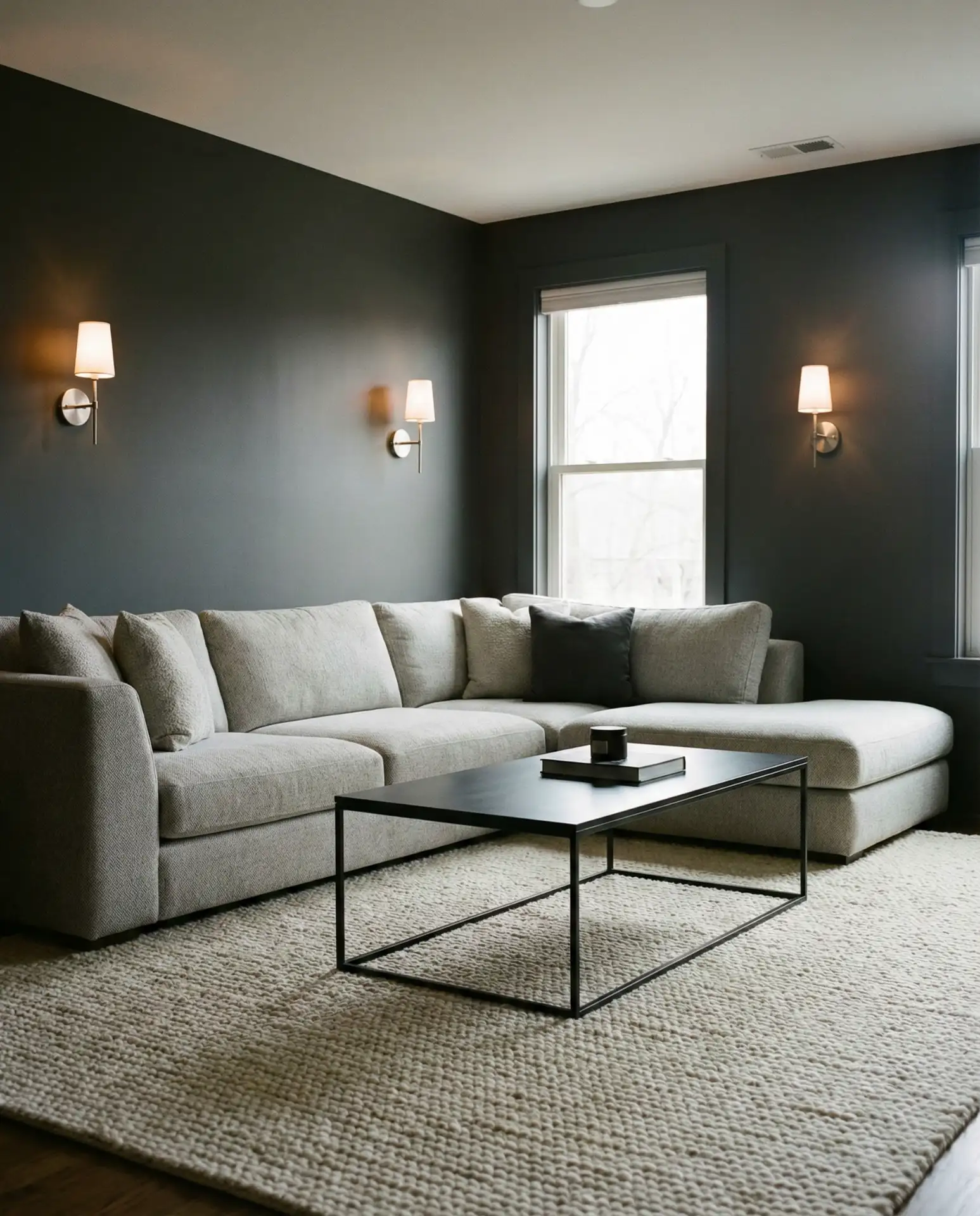 Grey Living Room with Monochromatic Sophistication 1