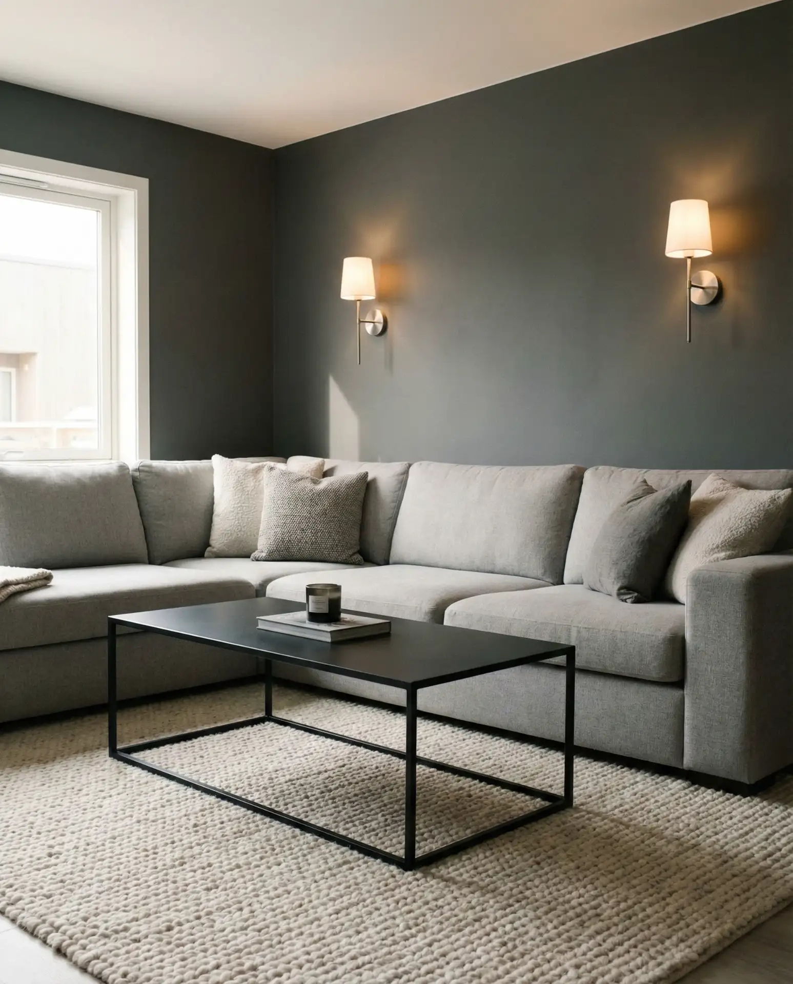 Grey Living Room with Monochromatic Sophistication 2