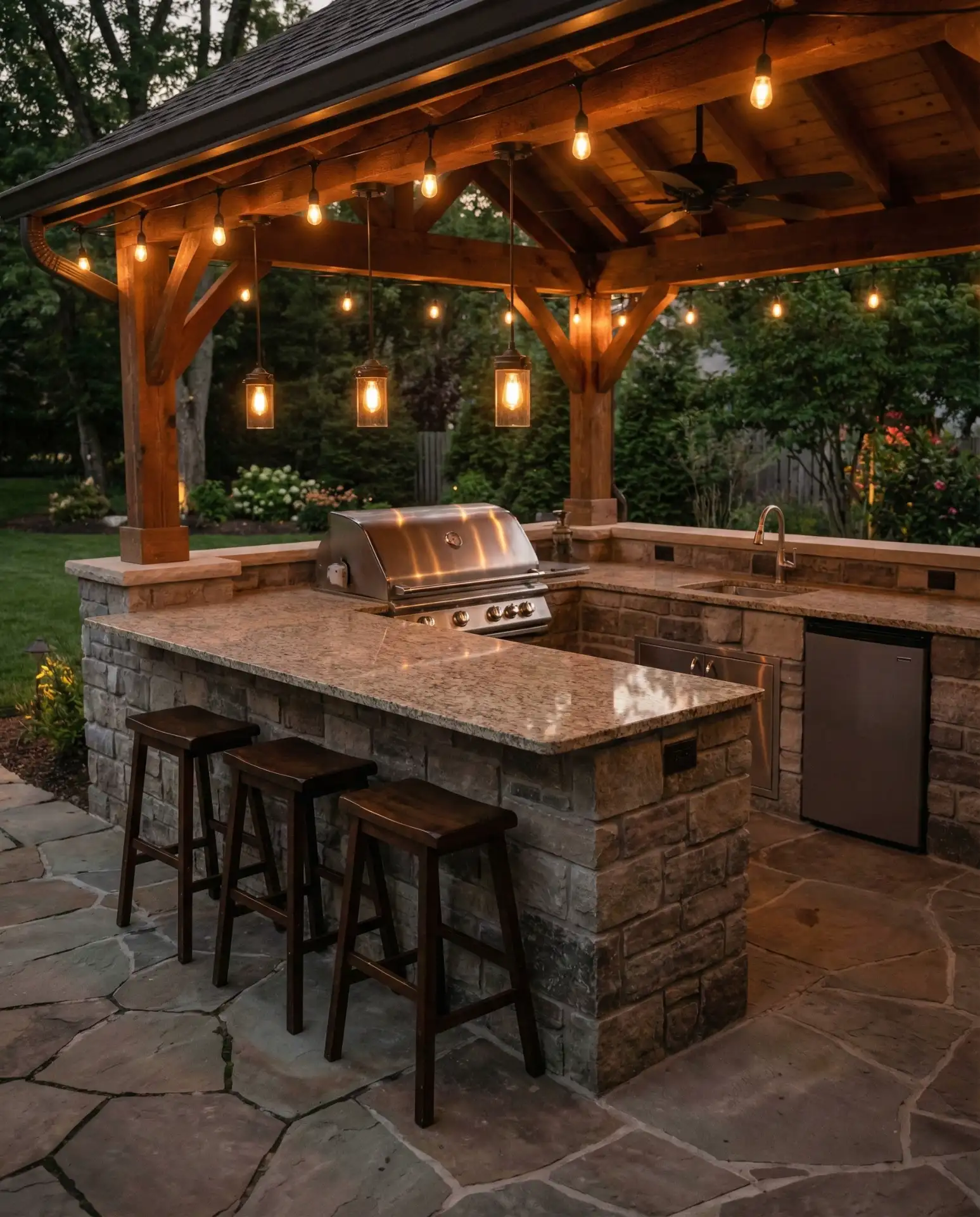 Grill Station with Counter Dining 1