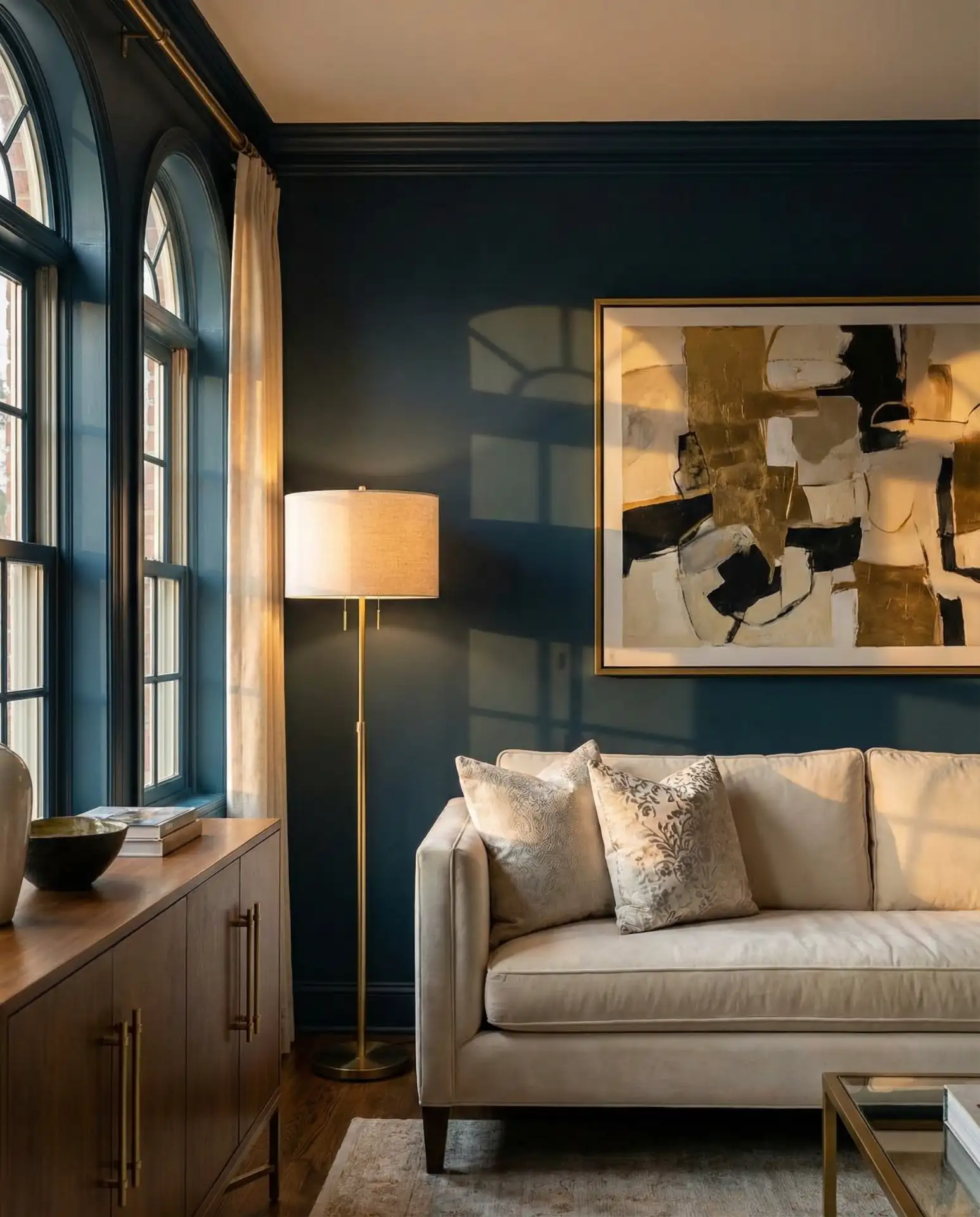 Hague Blue Drama with Brass Accents 2