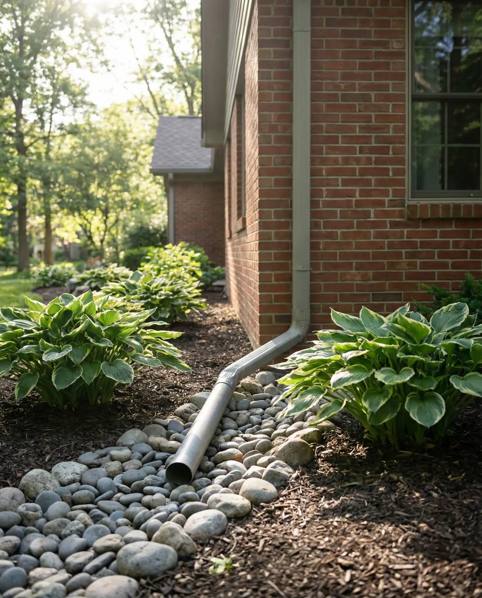 House Foundation Drainage with Stone 2