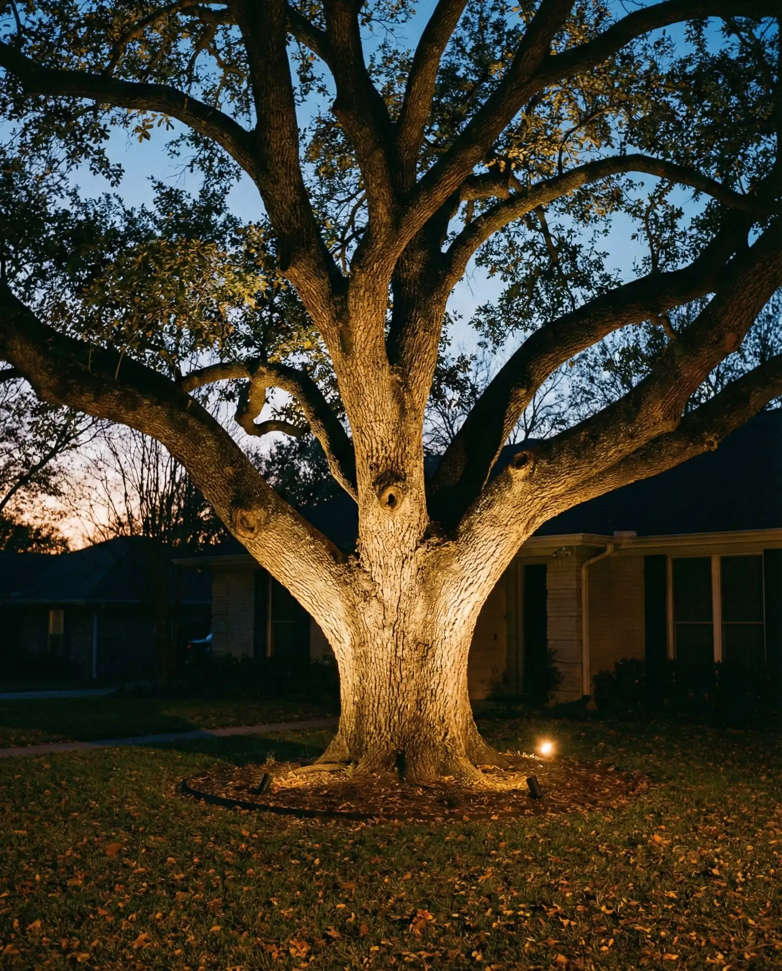 In-Ground-Well-Lights for Dramatic Tree Illumination 1