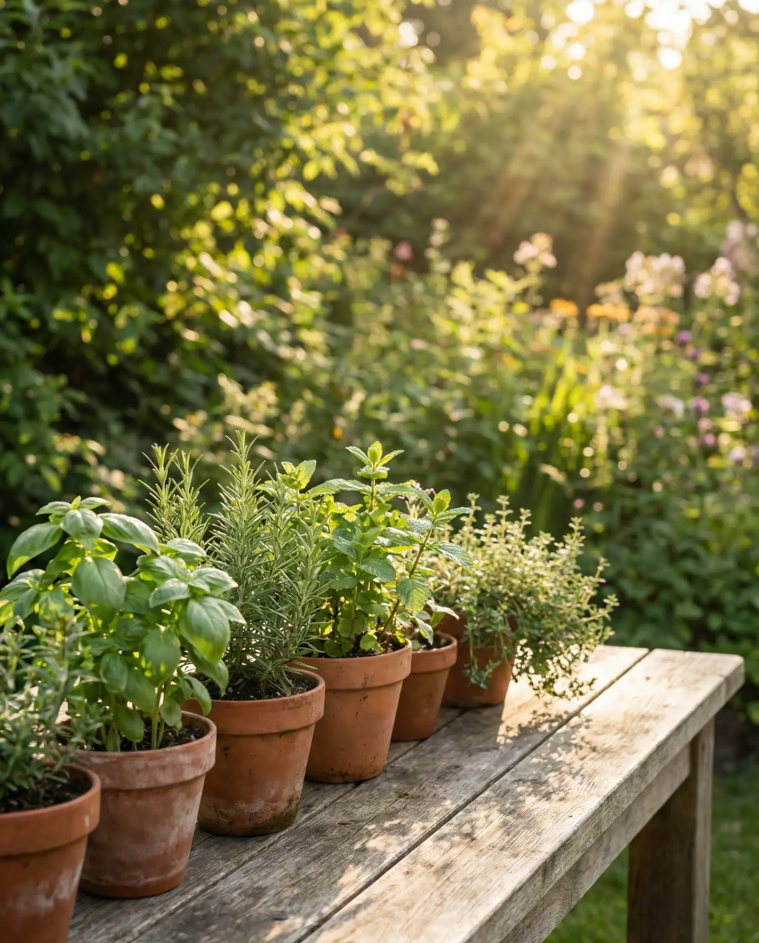 Indoor-Outdoor Flow with Potted Herbs 2