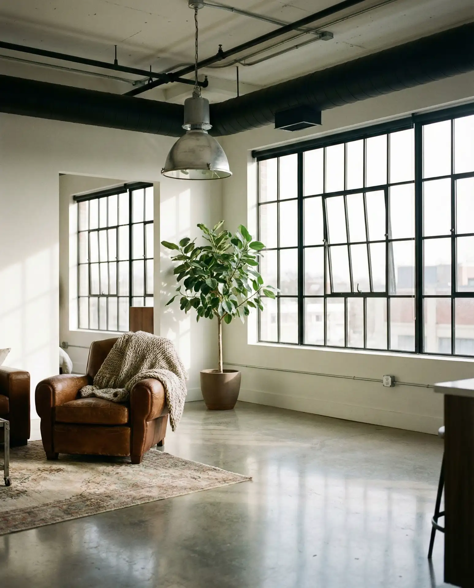 Industrial Loft with Concrete Floors and Metal Accents 2
