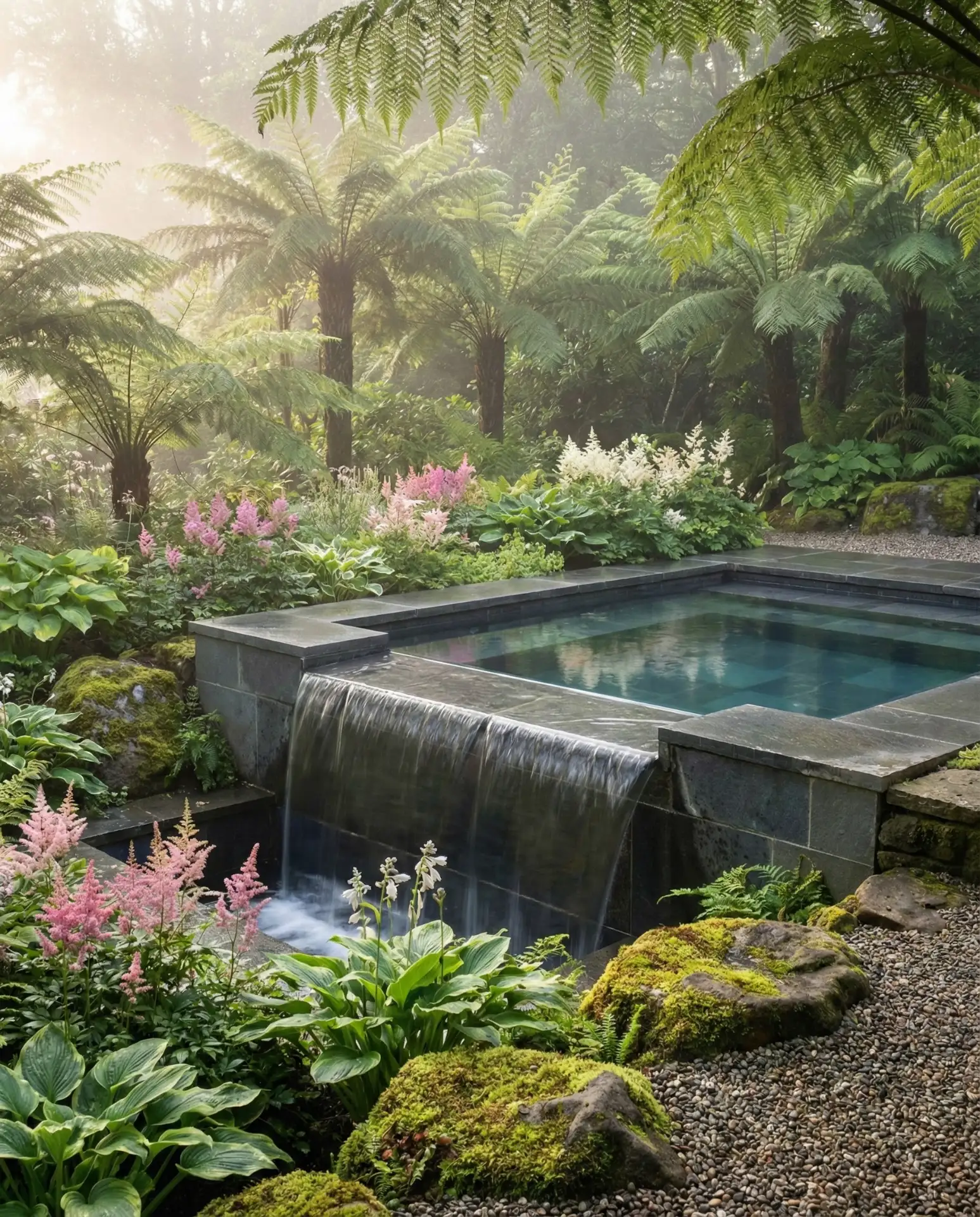 Infinity Edge Pool Overlooking Garden 1