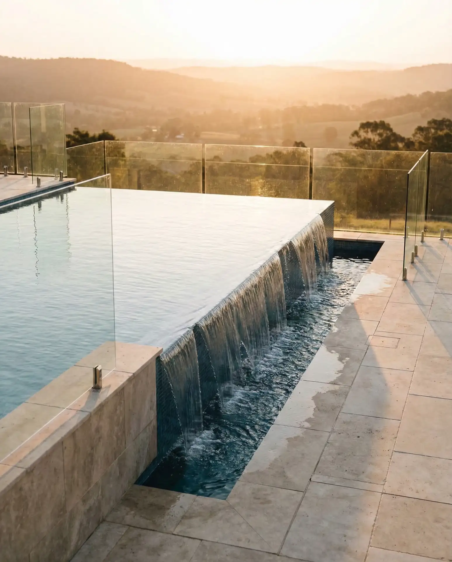 Infinity Edge Pool Overlooking Valley Views