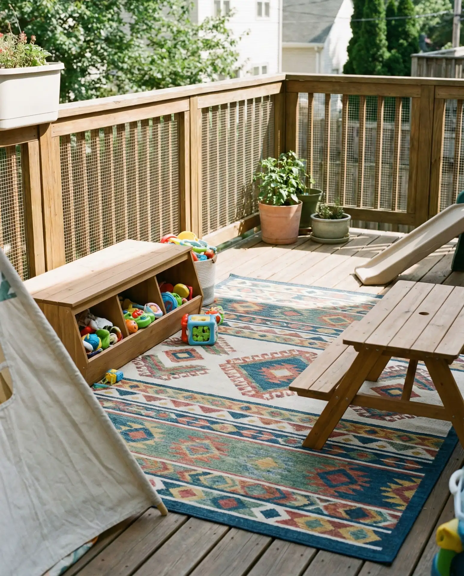 Kid-Friendly Deck with Safe Play Zones 1