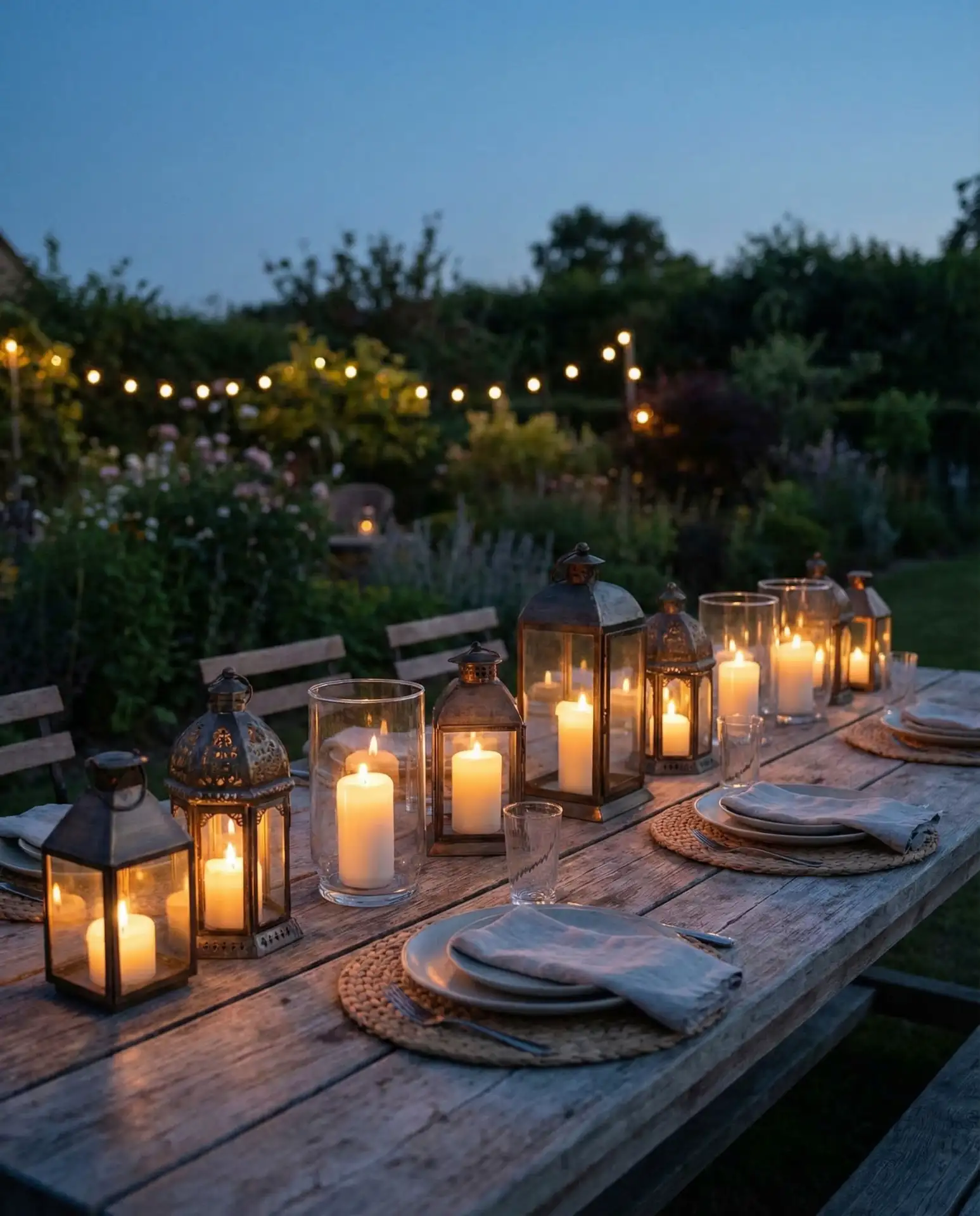Lantern and Candle Evening Ambiance