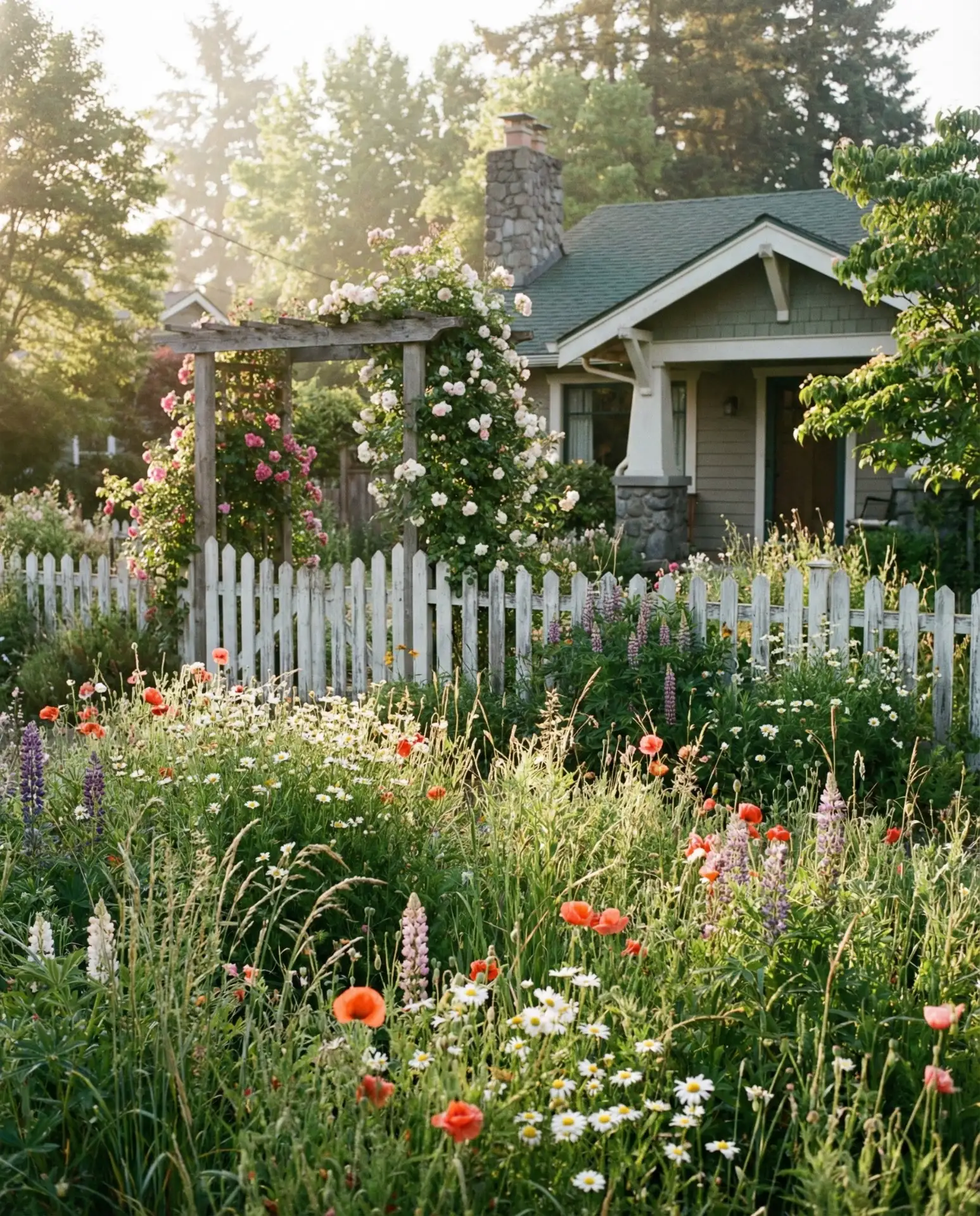 Layered Cottage Garden with Wildflower Meadows 2