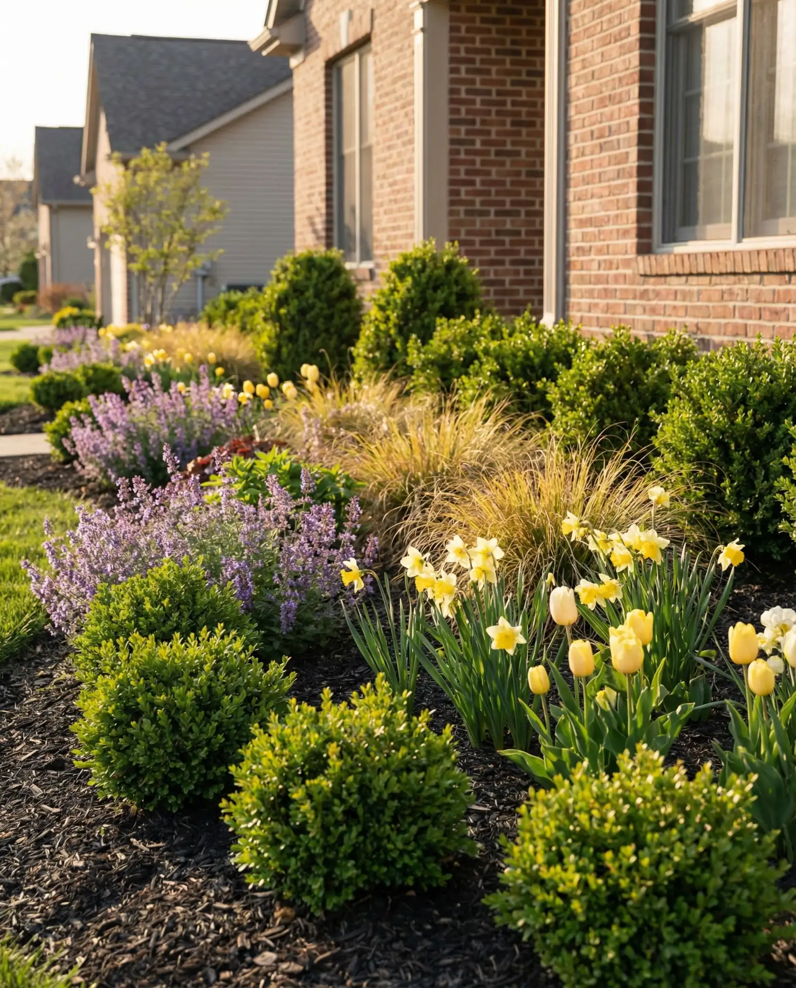 Layered Foundation Plantings with Seasonal Interest 2