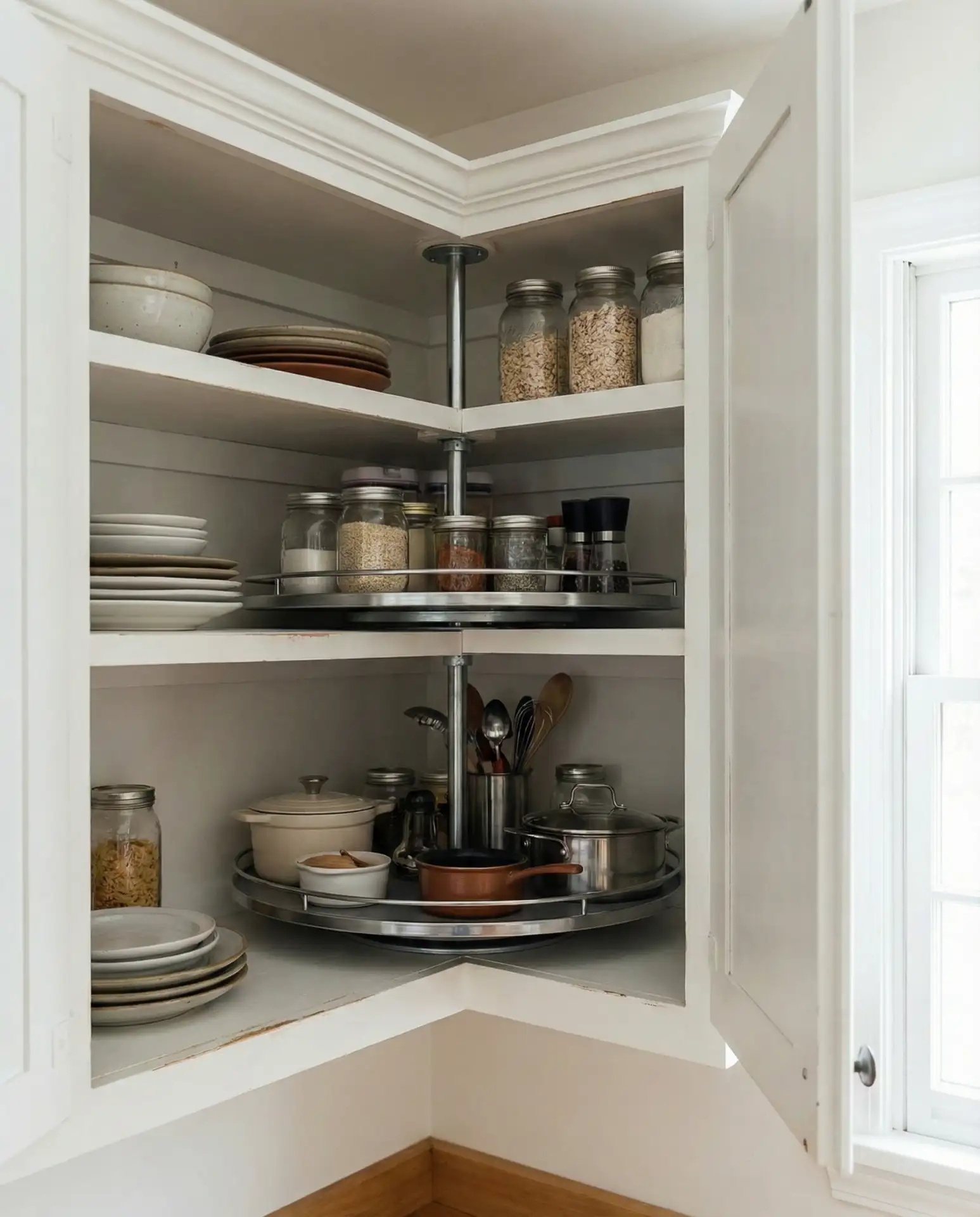 Lazy Susan Corner Cabinet Solutions 2