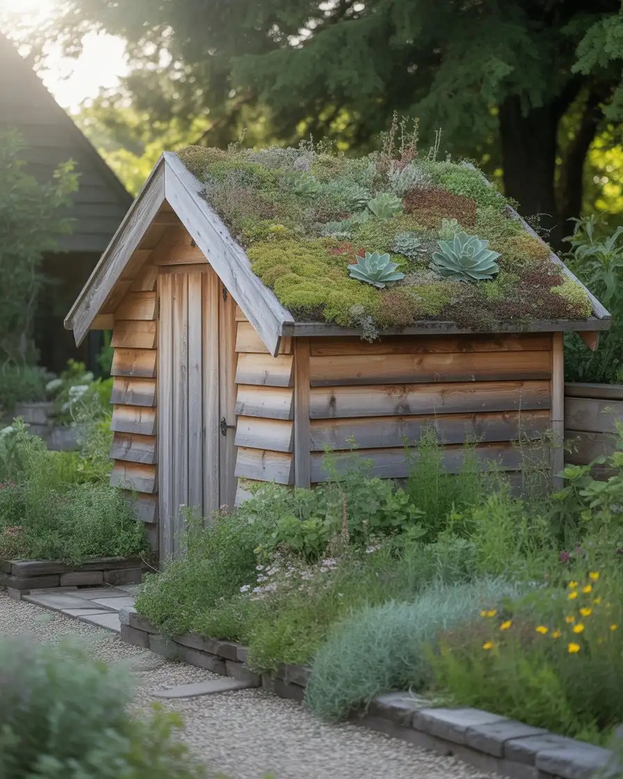 Living Roof on Garden Shed 2