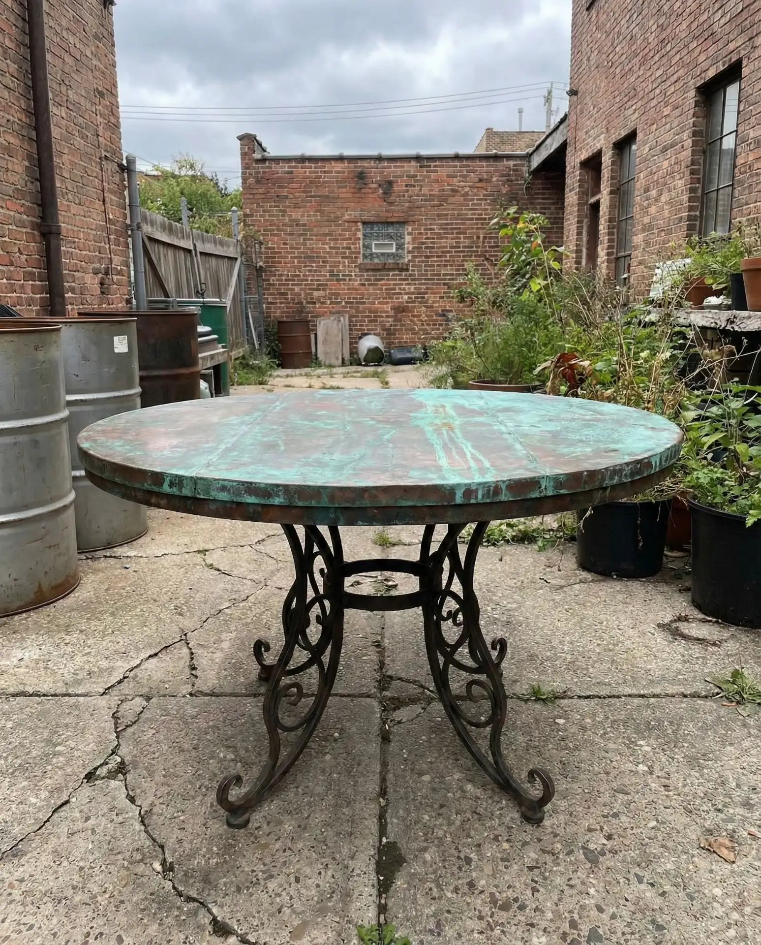 Metal Sheet Overlay with Patina Finish 2