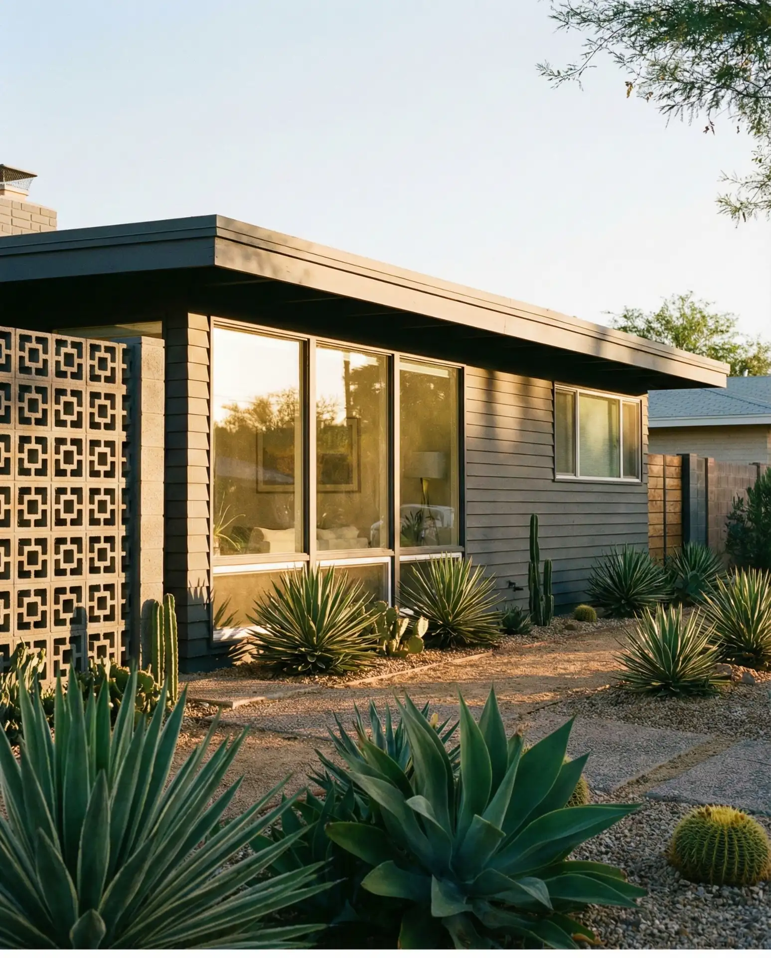 Mid Century Minimalism with Horizontal Lines