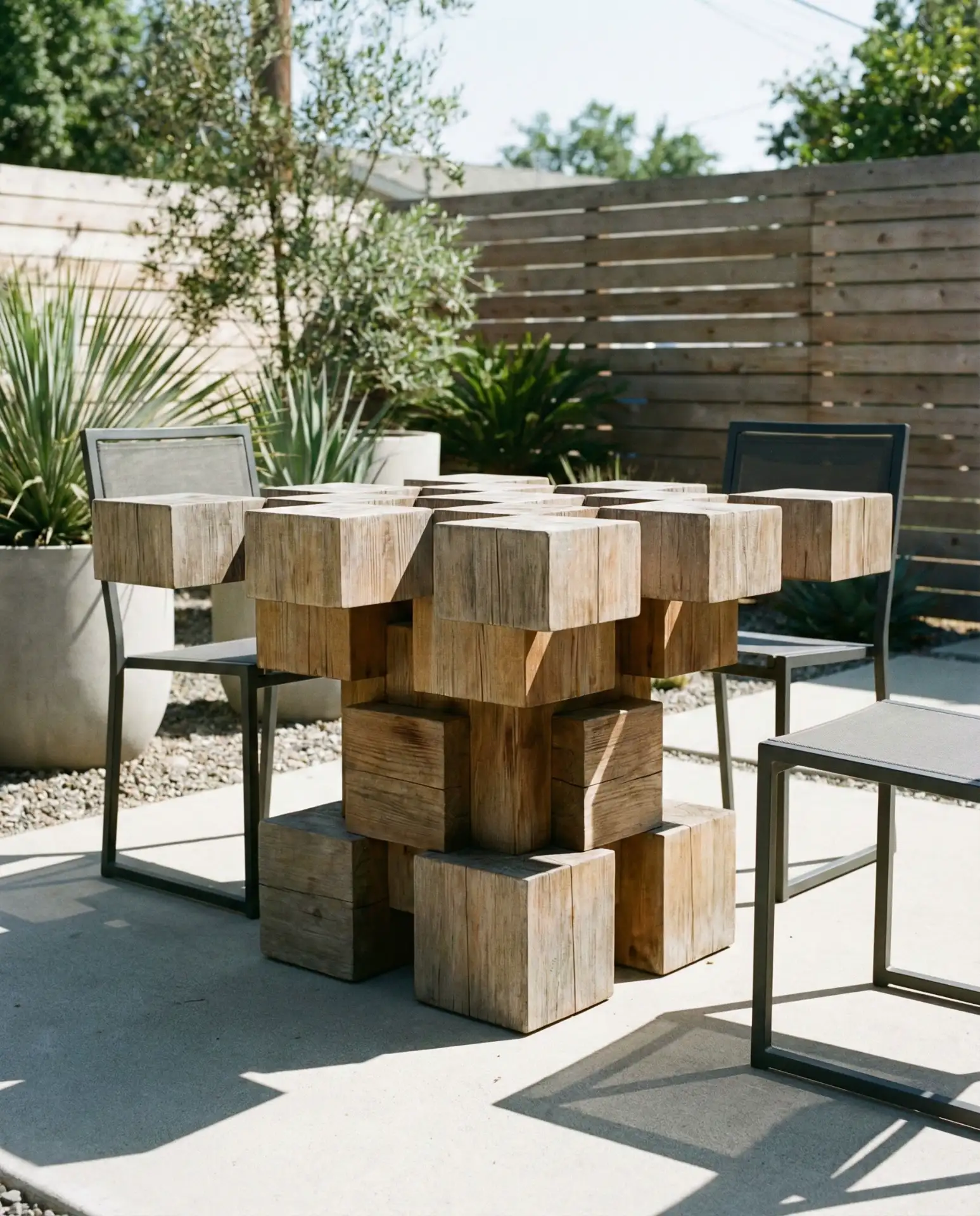 Minecraft-Inspired Blocky-Modern Table