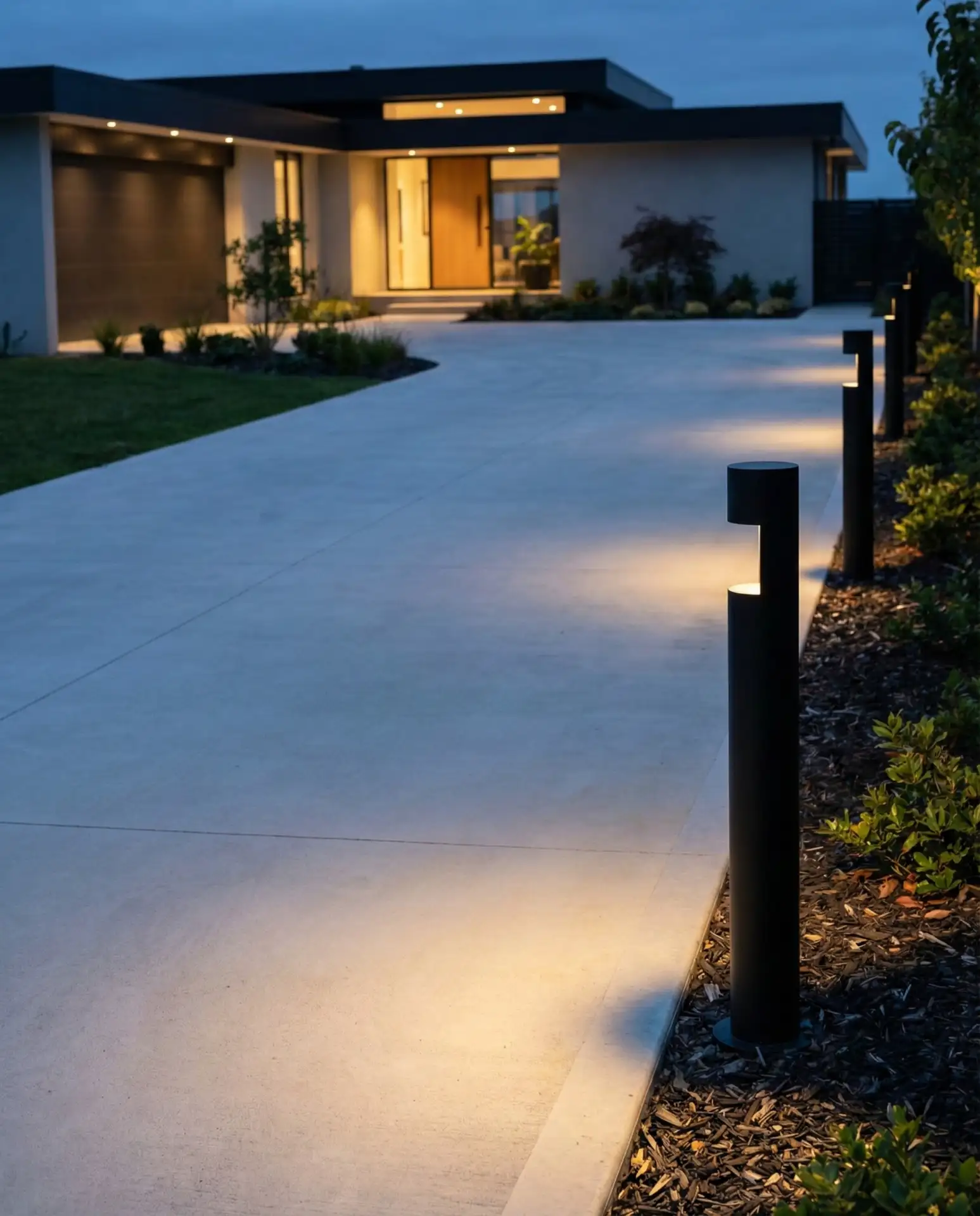 Minimalist Bollard Lights for Modern Driveways 1